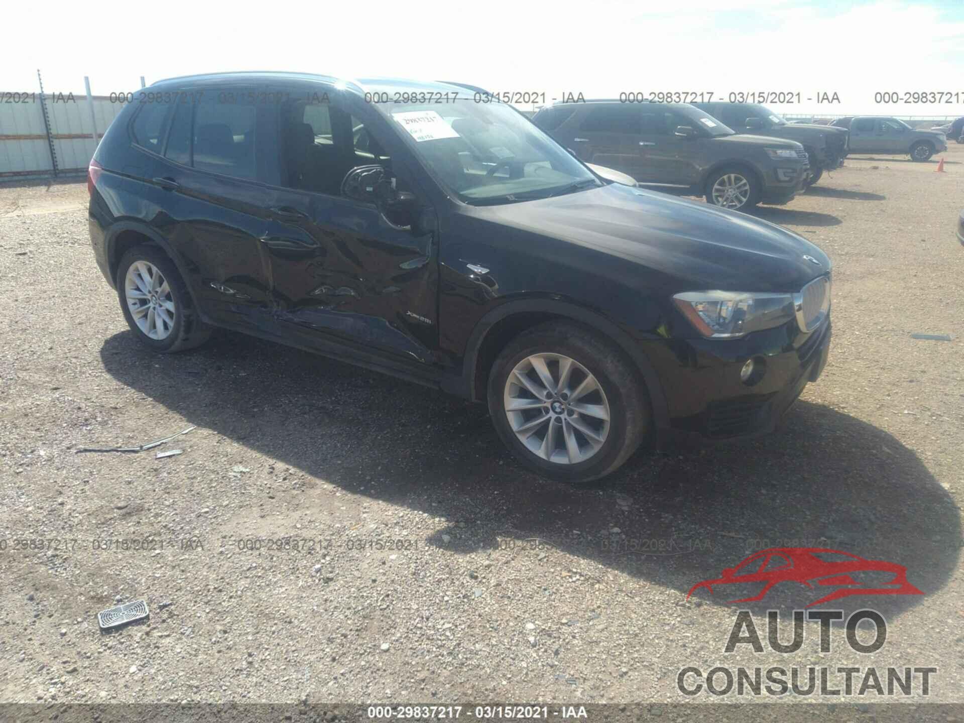 BMW X3 2016 - 5UXWX9C54G0D74348