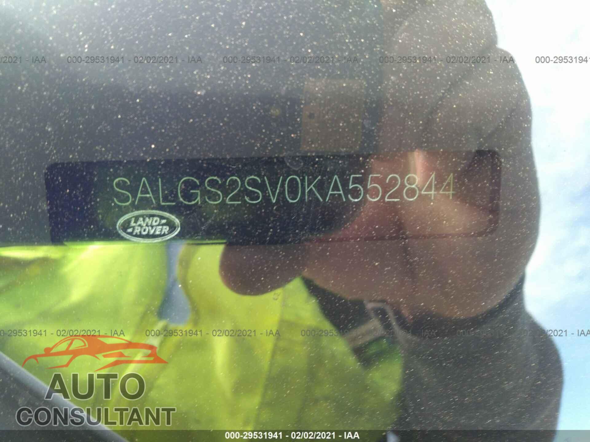 LAND ROVER RANGE ROVER 2019 - SALGS2SV0KA552844