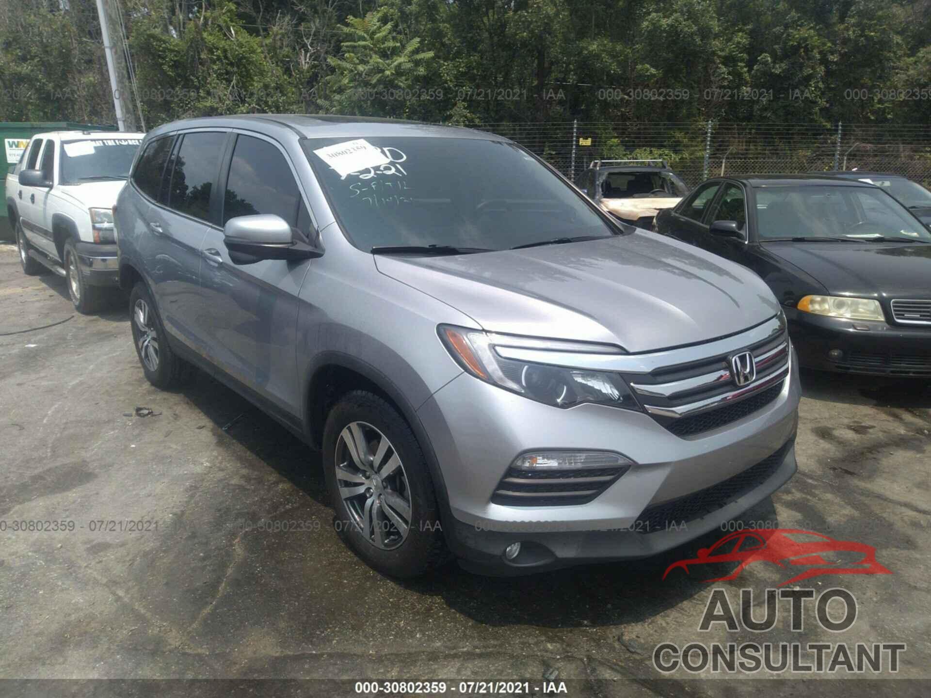 HONDA PILOT 2016 - 5FNYF5H51GB053218