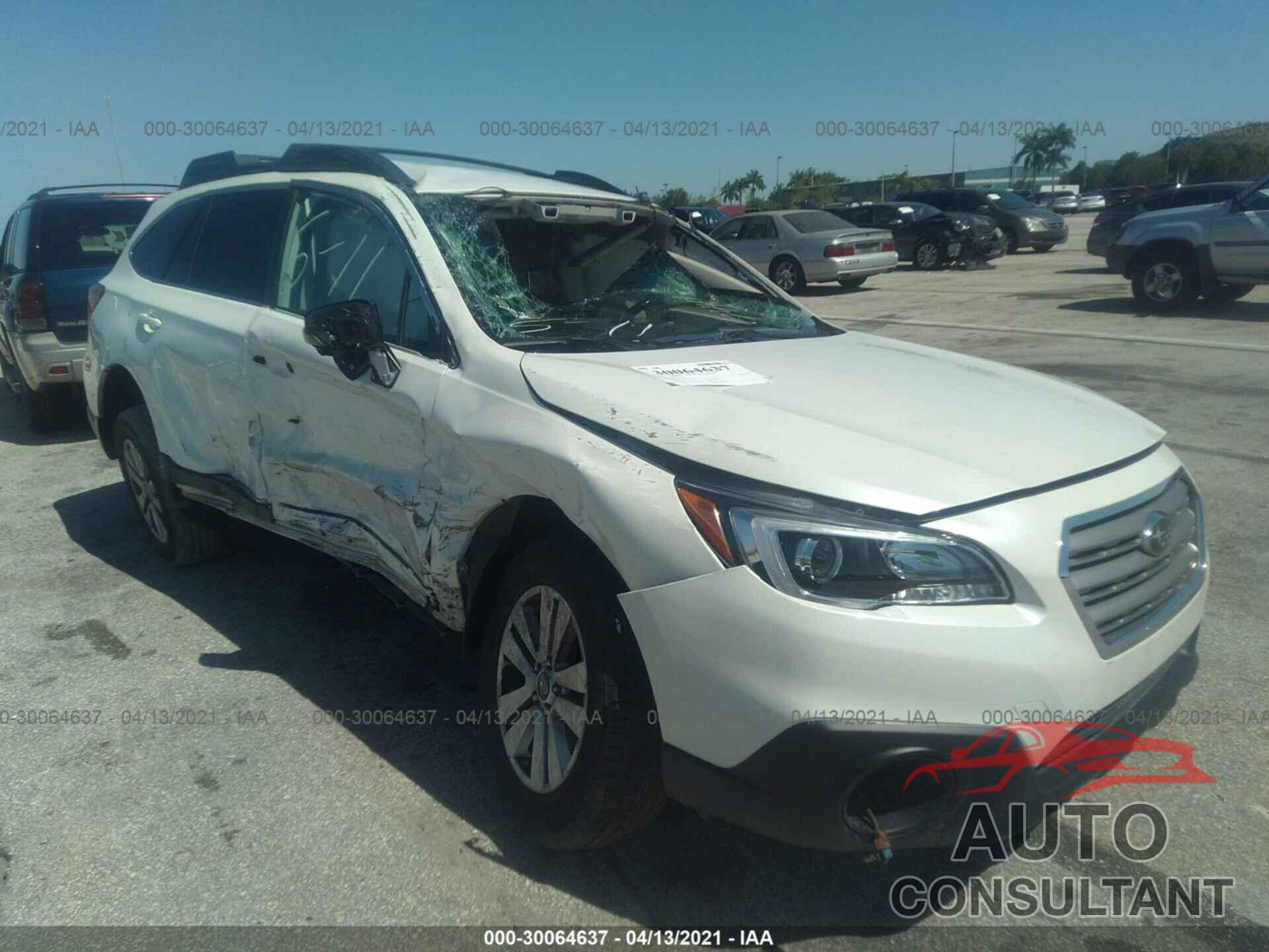SUBARU OUTBACK 2016 - 4S4BSAFCXG3327441