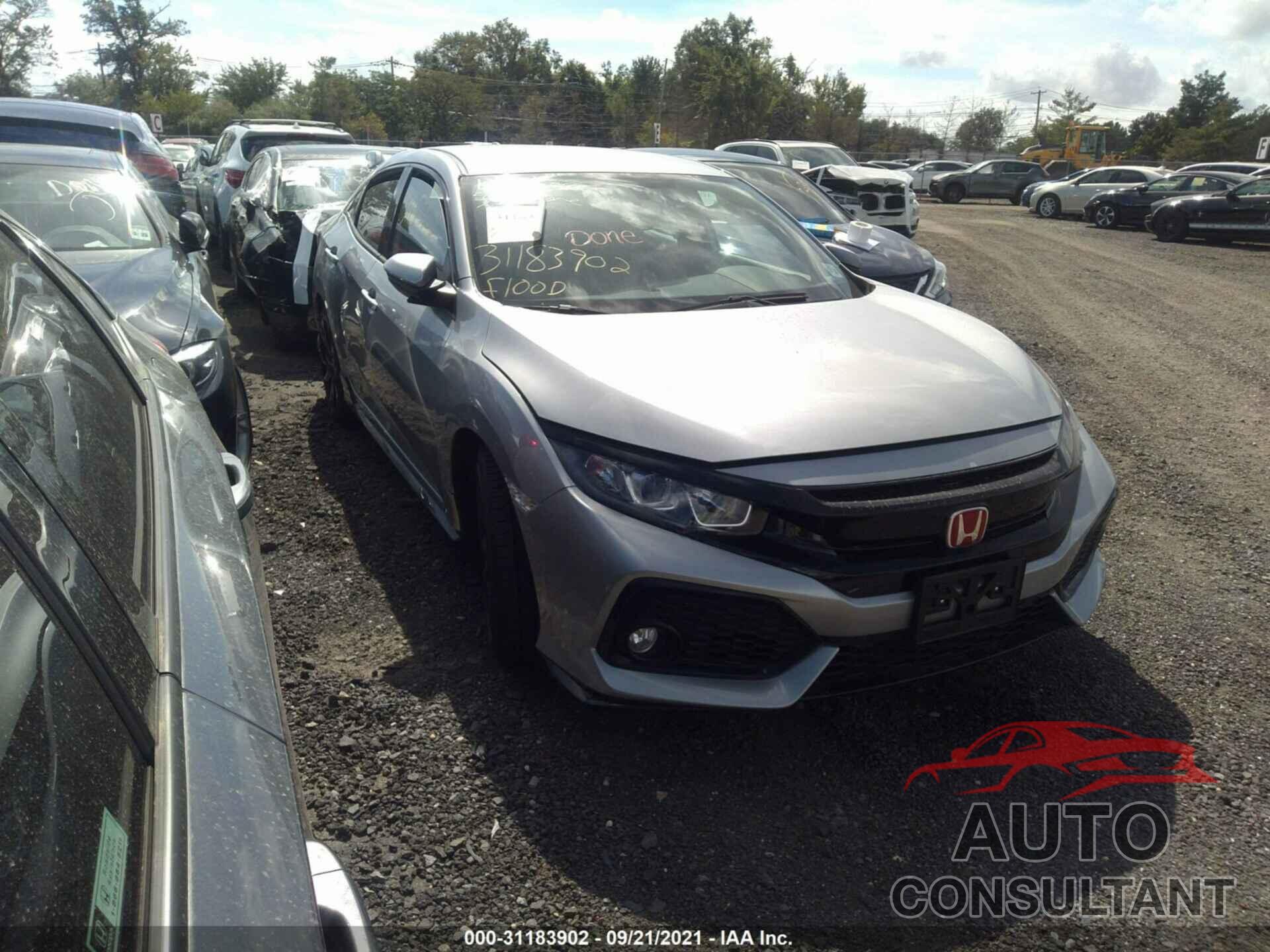 HONDA CIVIC HATCHBACK 2017 - SHHFK7H49HU415530