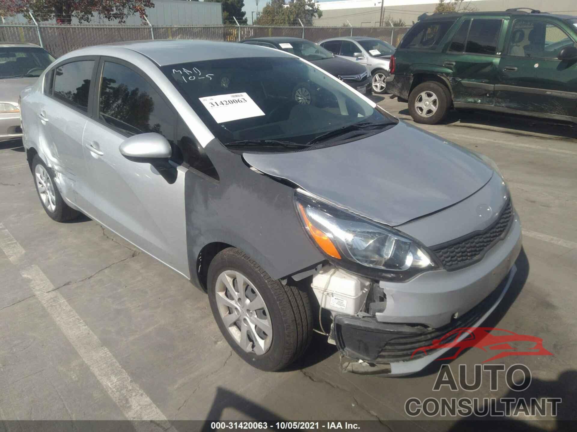 KIA RIO 2017 - KNADM4A38H6025756