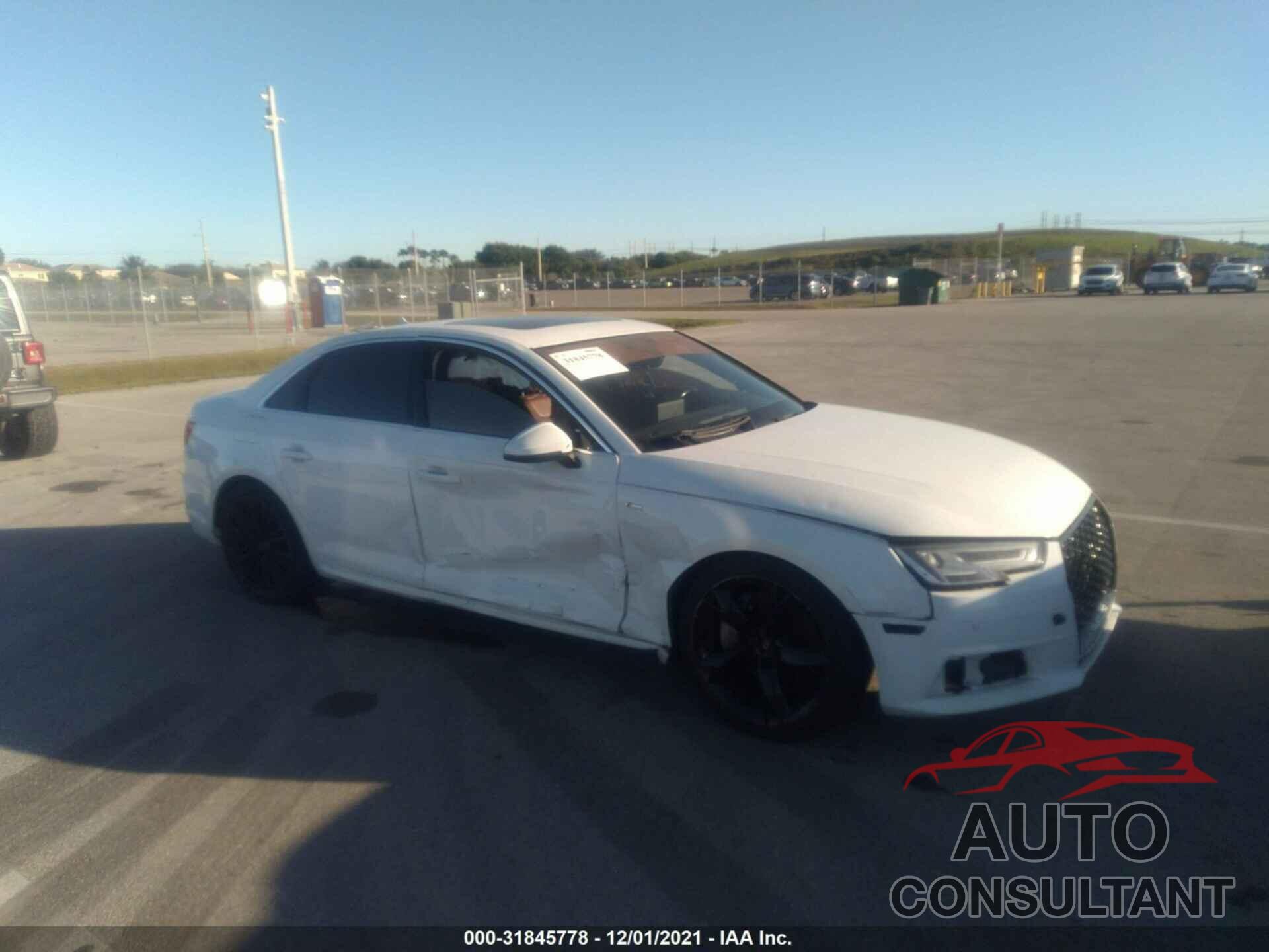 AUDI A4 2017 - WAULNAF49HN036800