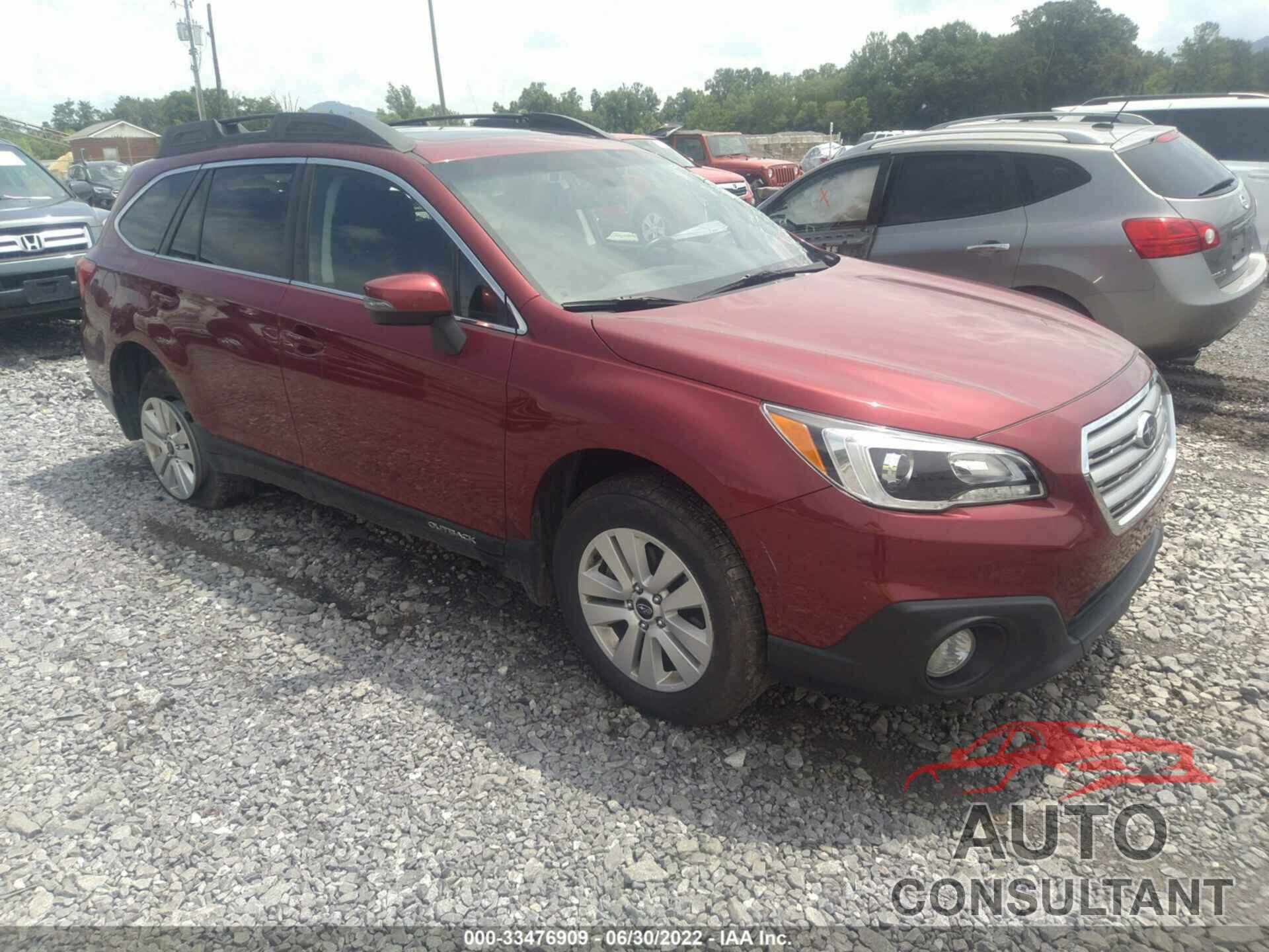 SUBARU OUTBACK 2016 - 4S4BSAHC3G3224455