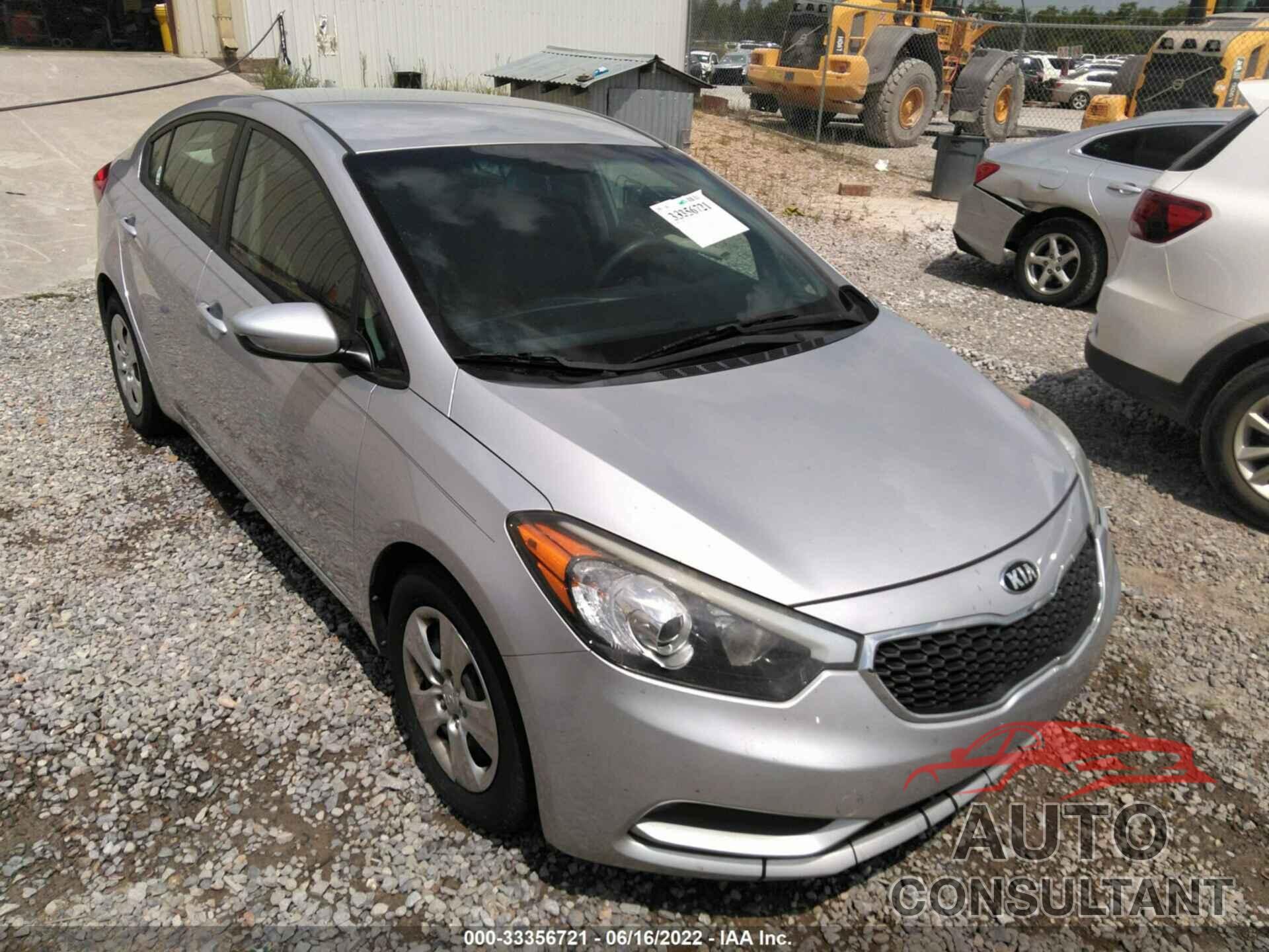 KIA FORTE 2016 - KNAFK4A66G5519482