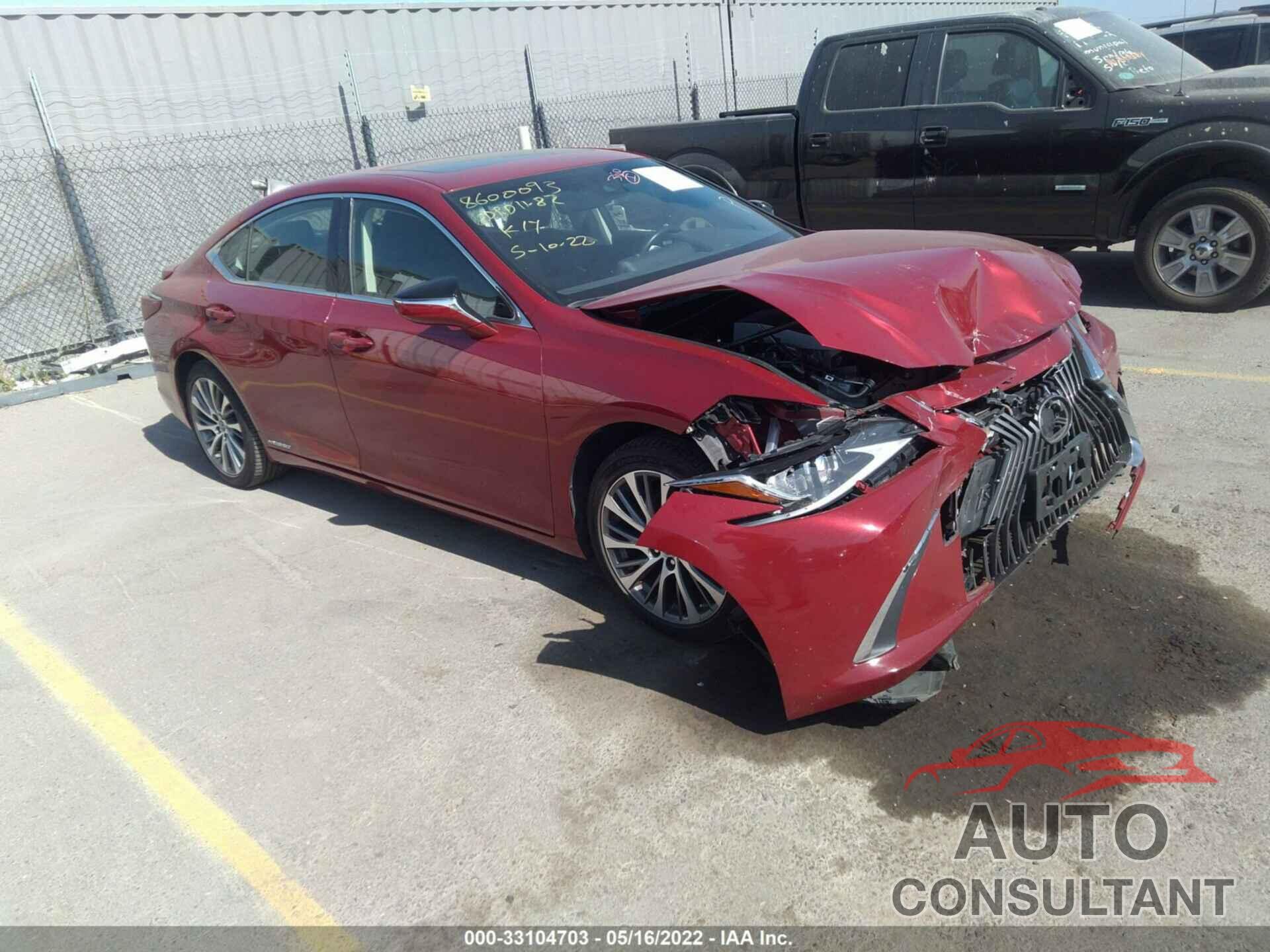 LEXUS ES 2019 - JTHB21B10K2002626