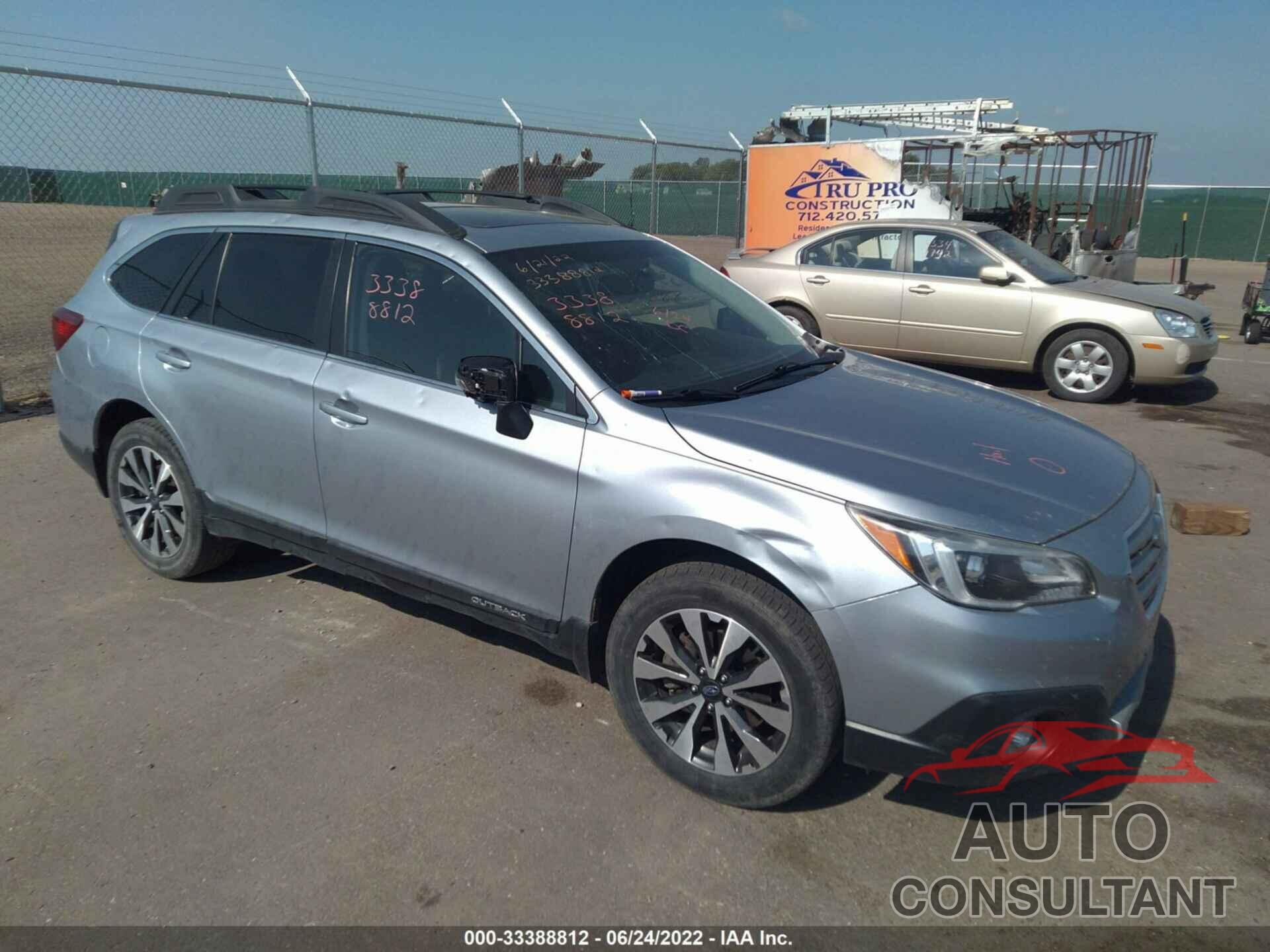 SUBARU OUTBACK 2016 - 4S4BSBNC6G3344468