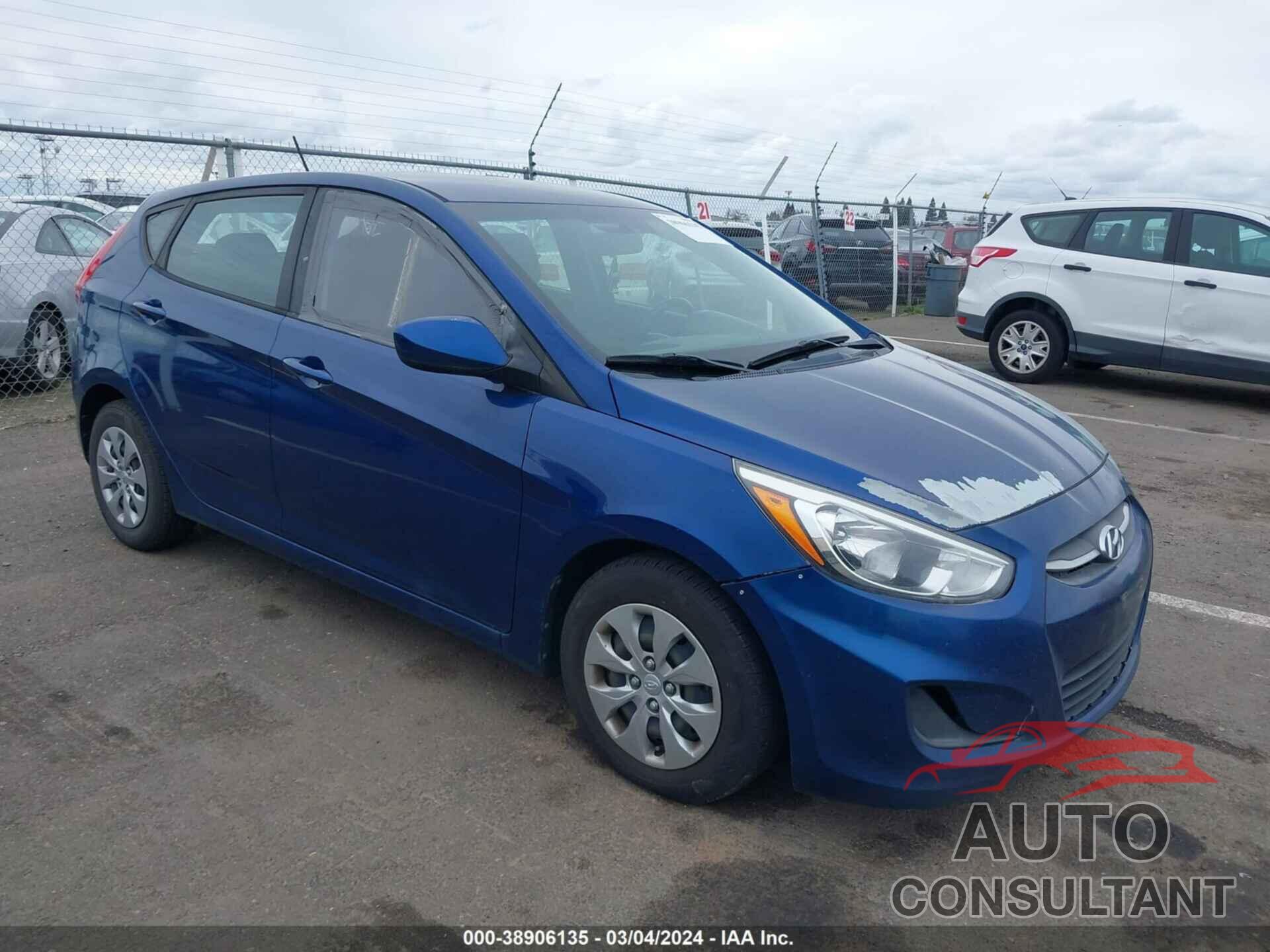 HYUNDAI ACCENT 2017 - KMHCT5AE5HU325075