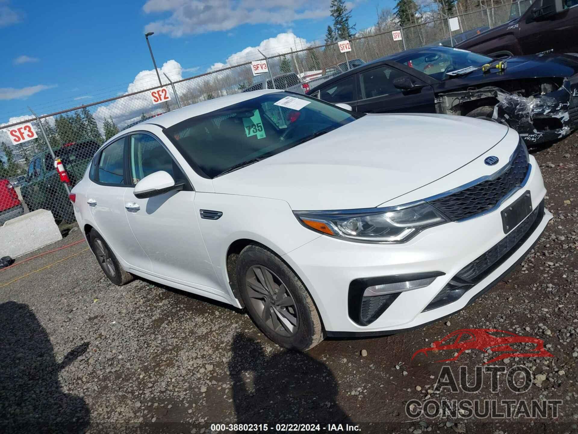KIA OPTIMA 2020 - 5XXGT4L3XLG429619