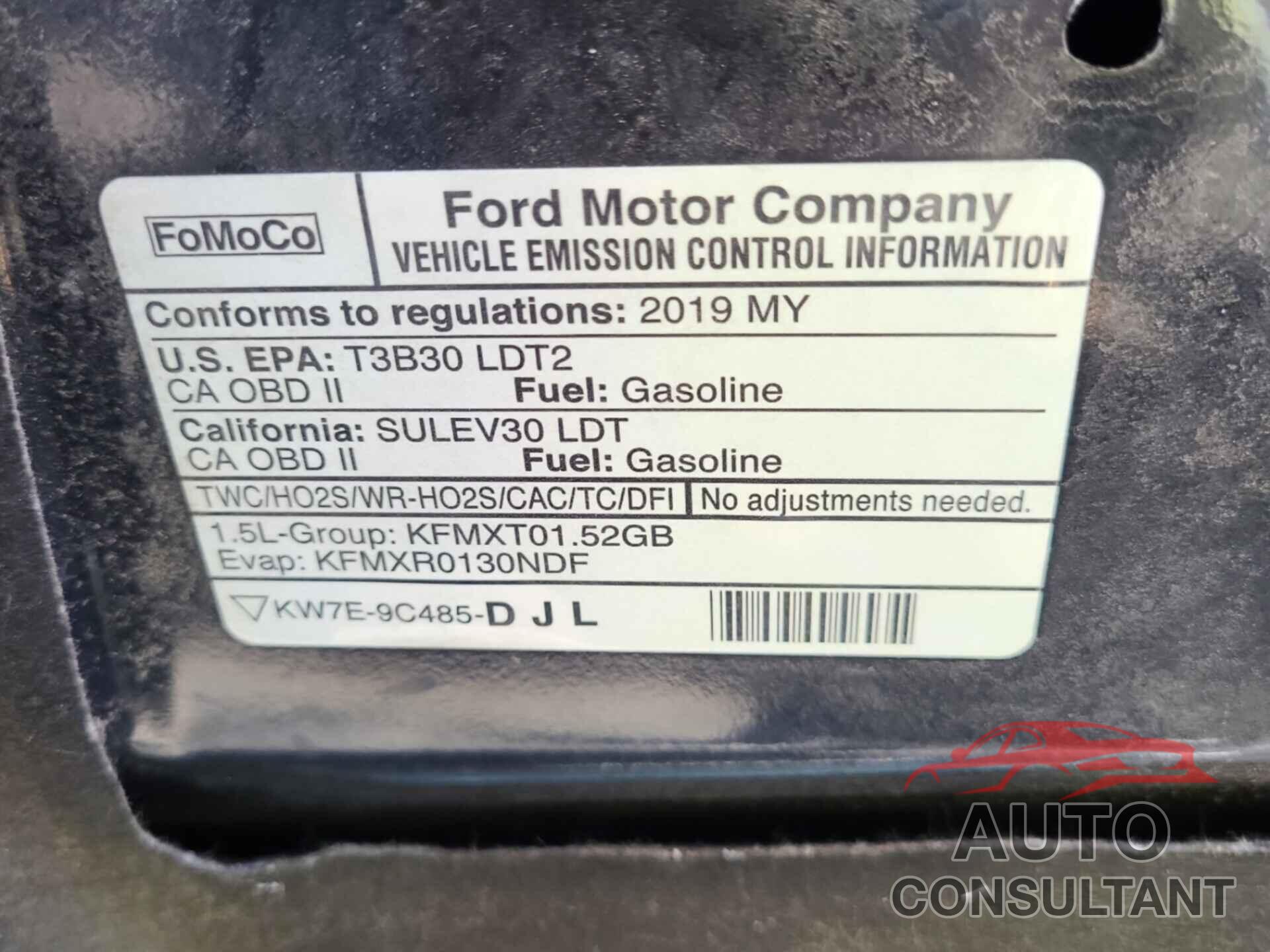 FORD ESCAPE 2019 - 1FMCU9GD2KUB33400