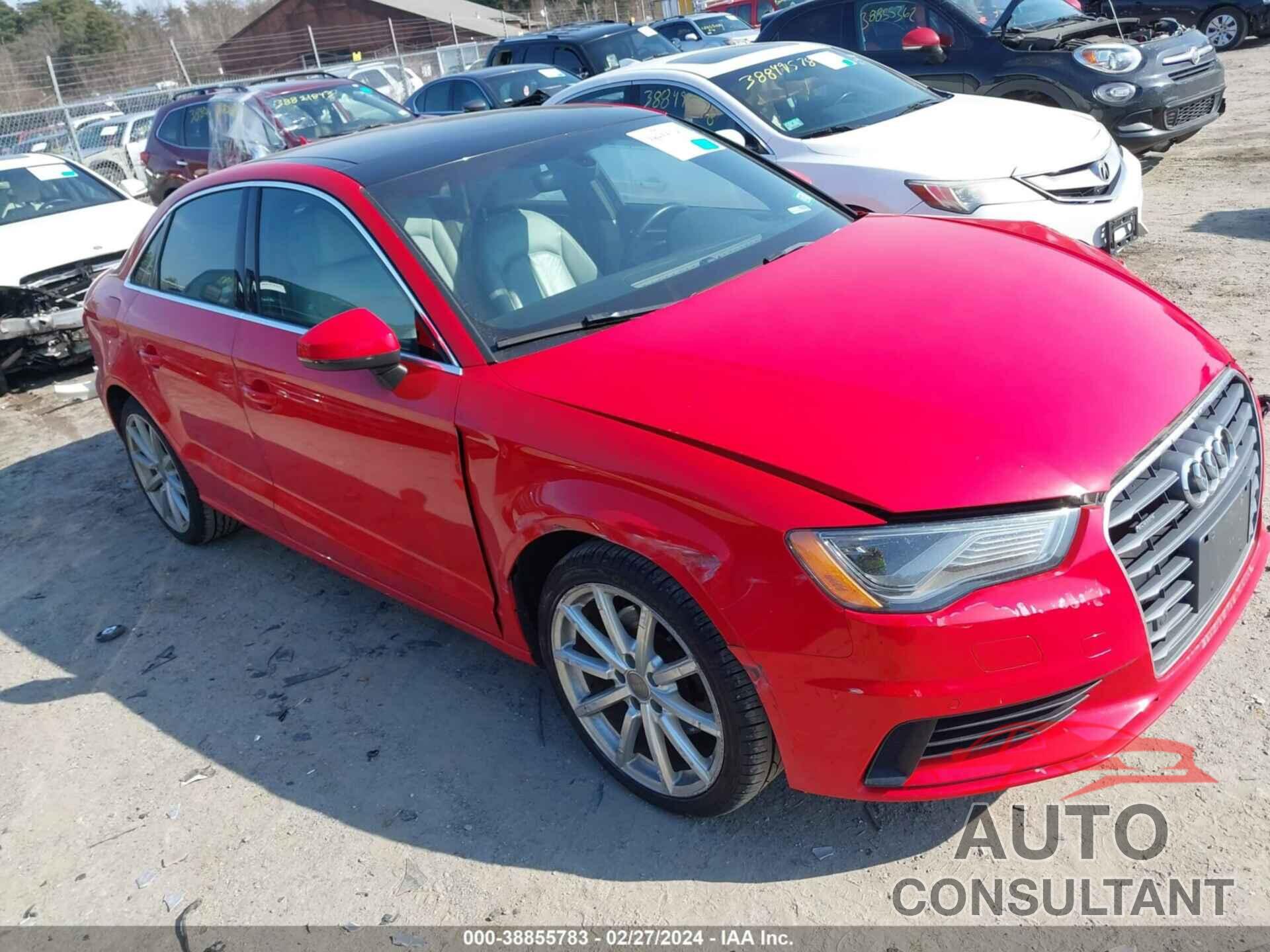 AUDI A3 2016 - WAUE8GFF8G1058958