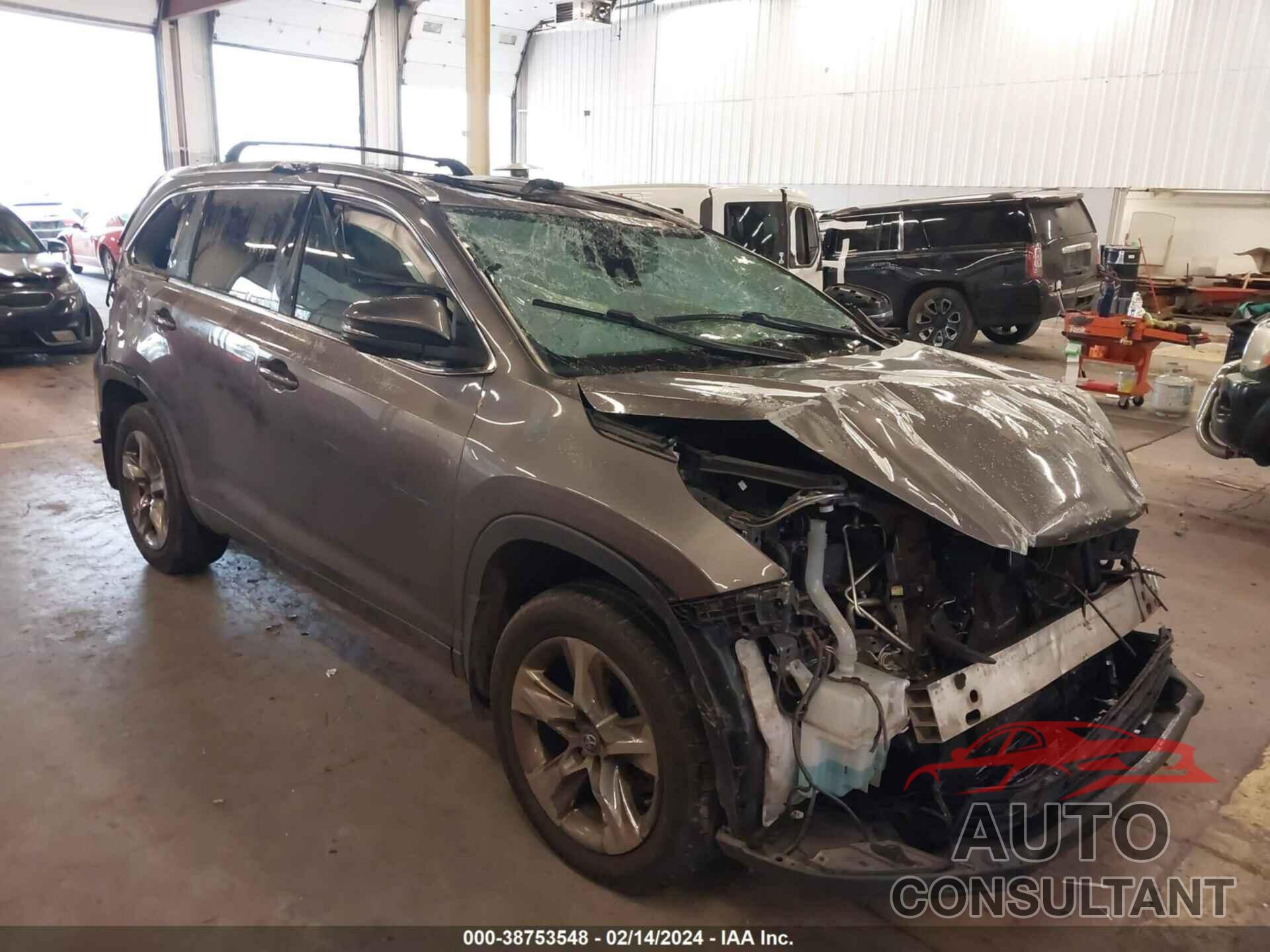 TOYOTA HIGHLANDER 2017 - 5TDDZRFH6HS457946