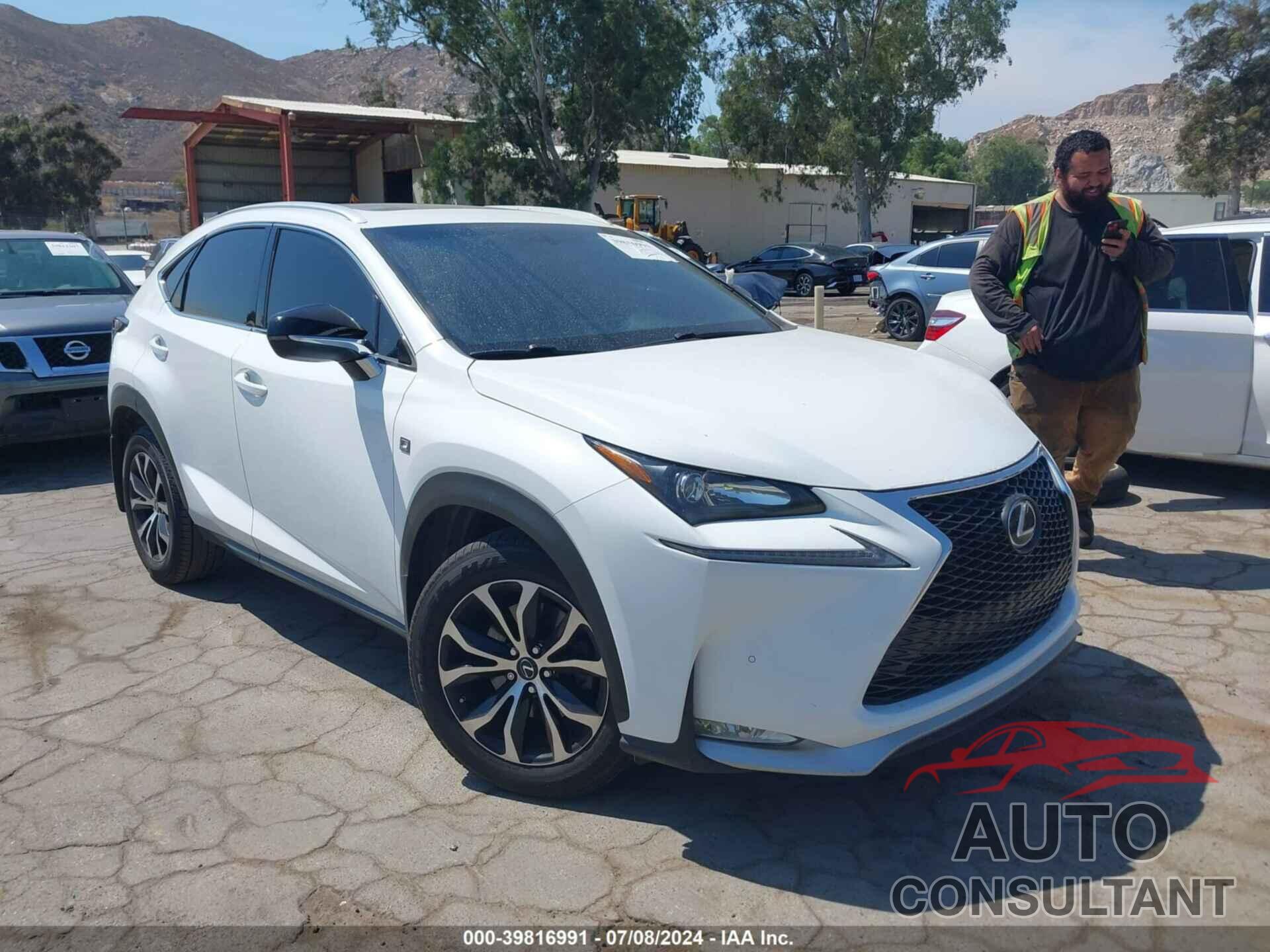 LEXUS NX 200T 2017 - JTJYARBZ5H2084149