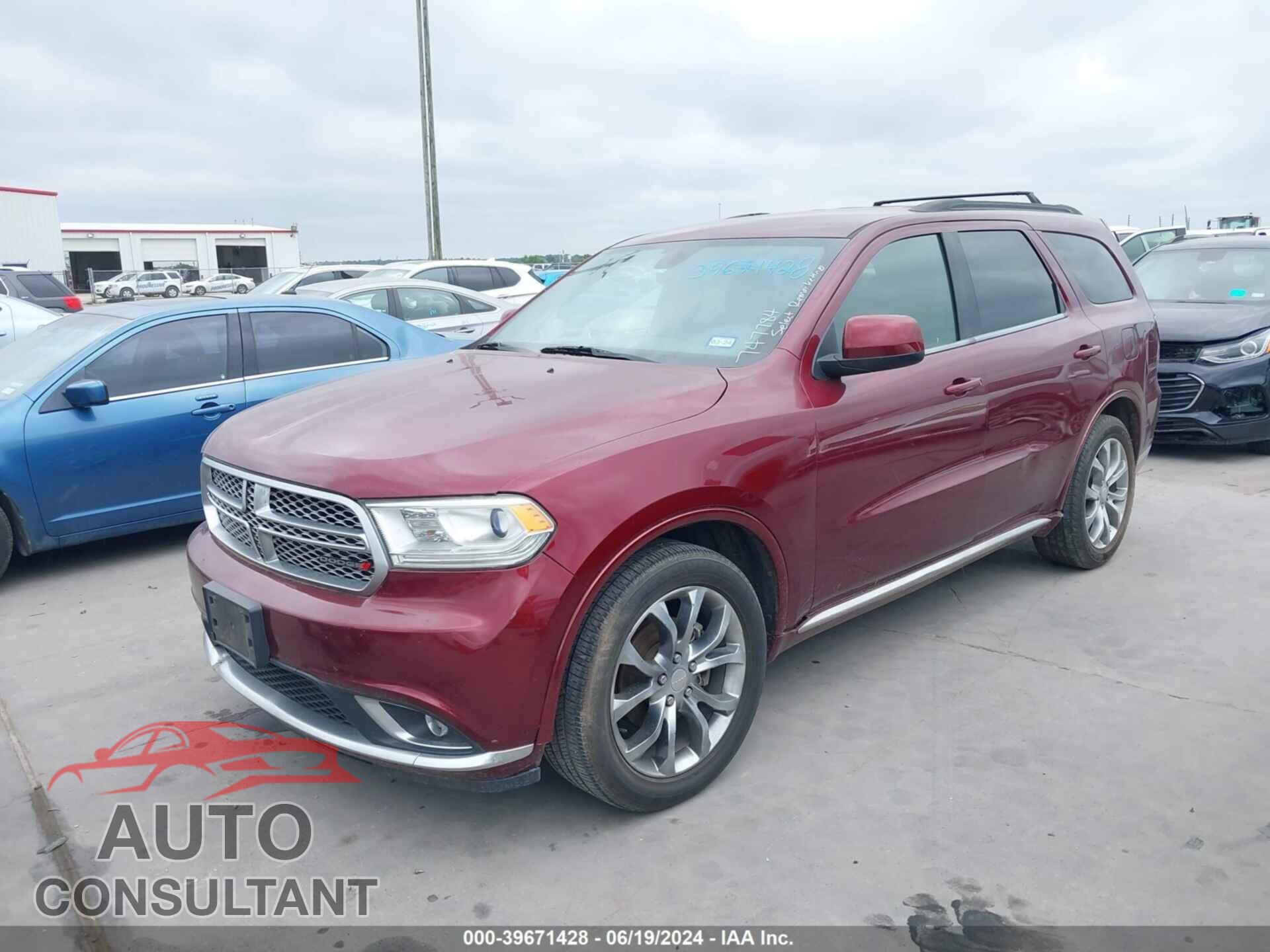 DODGE DURANGO 2017 - 1C4RDHAG1HC747784