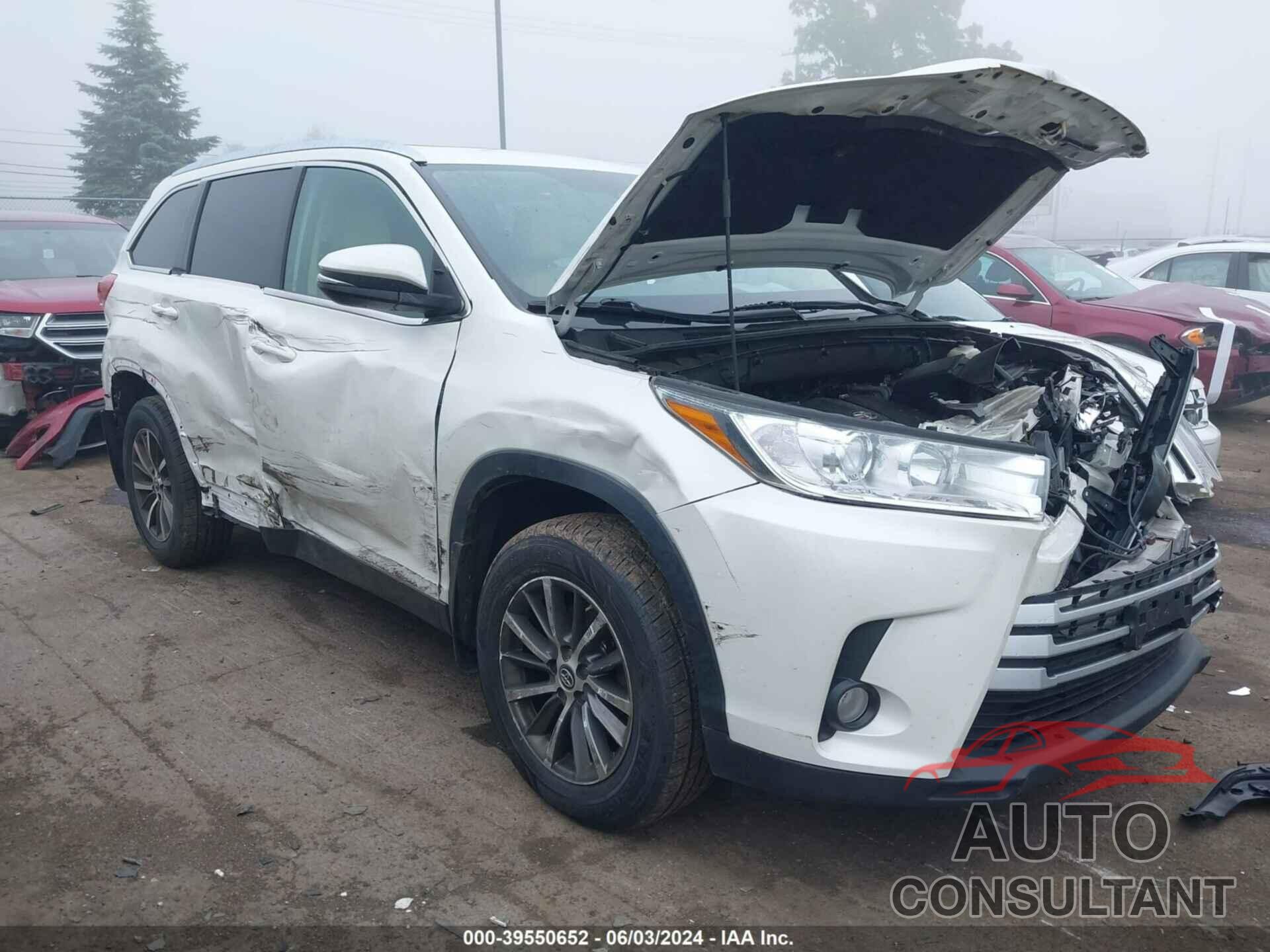 TOYOTA HIGHLANDER 2019 - 5TDJZRFH7KS923572