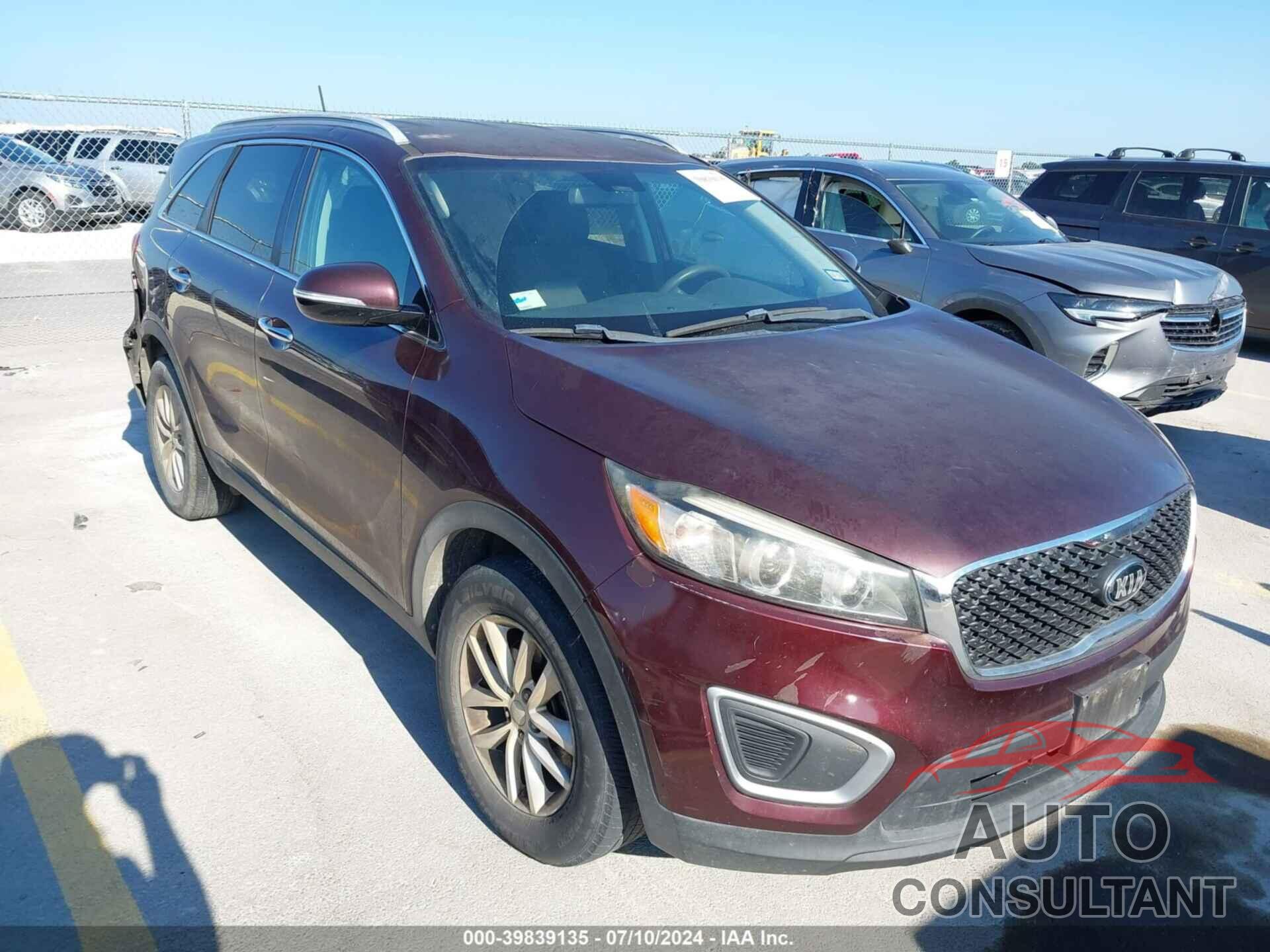 KIA SORENTO 2016 - 5XYPG4A39GG128574