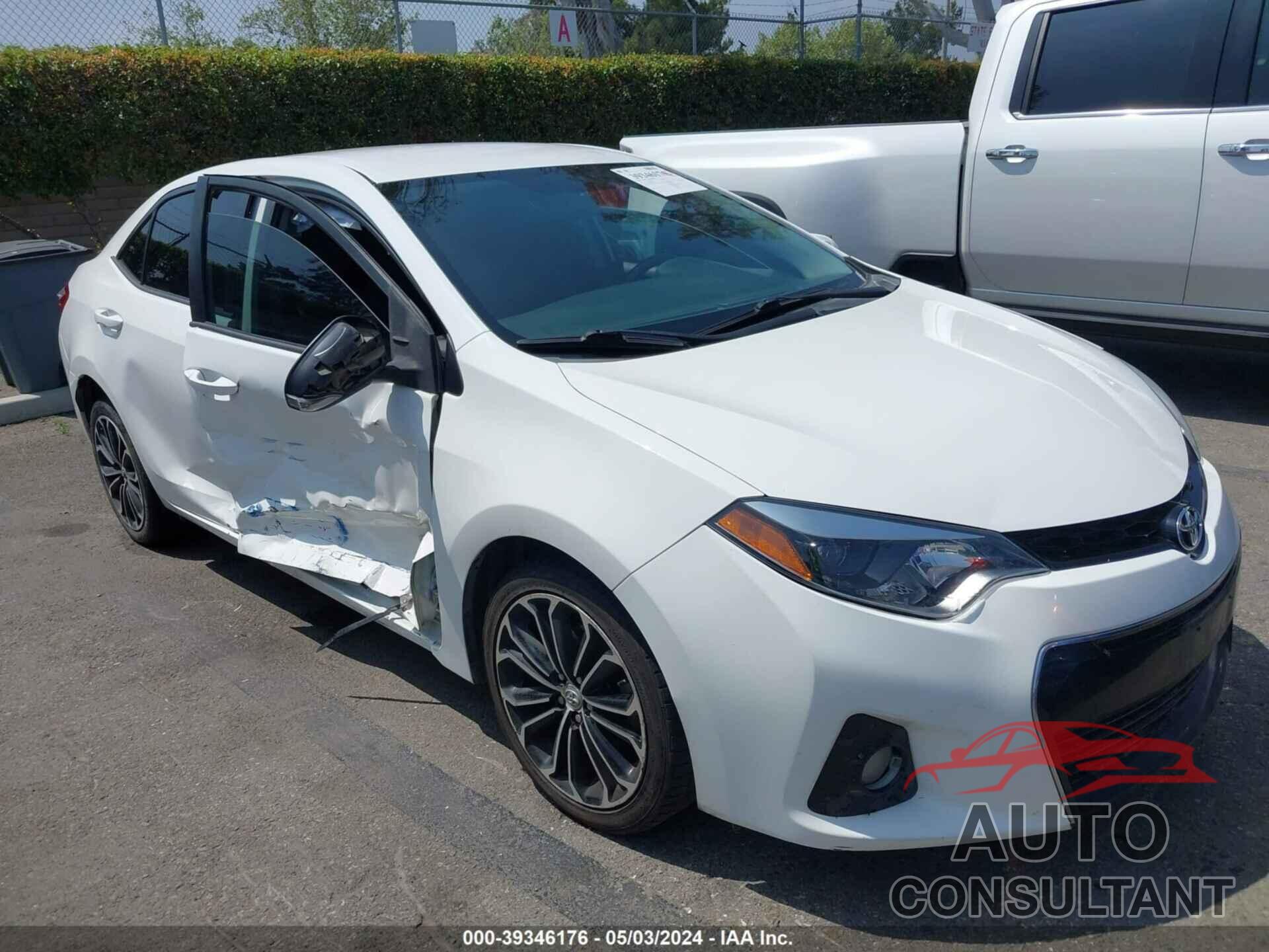 TOYOTA COROLLA 2016 - 2T1BURHE9GC657221