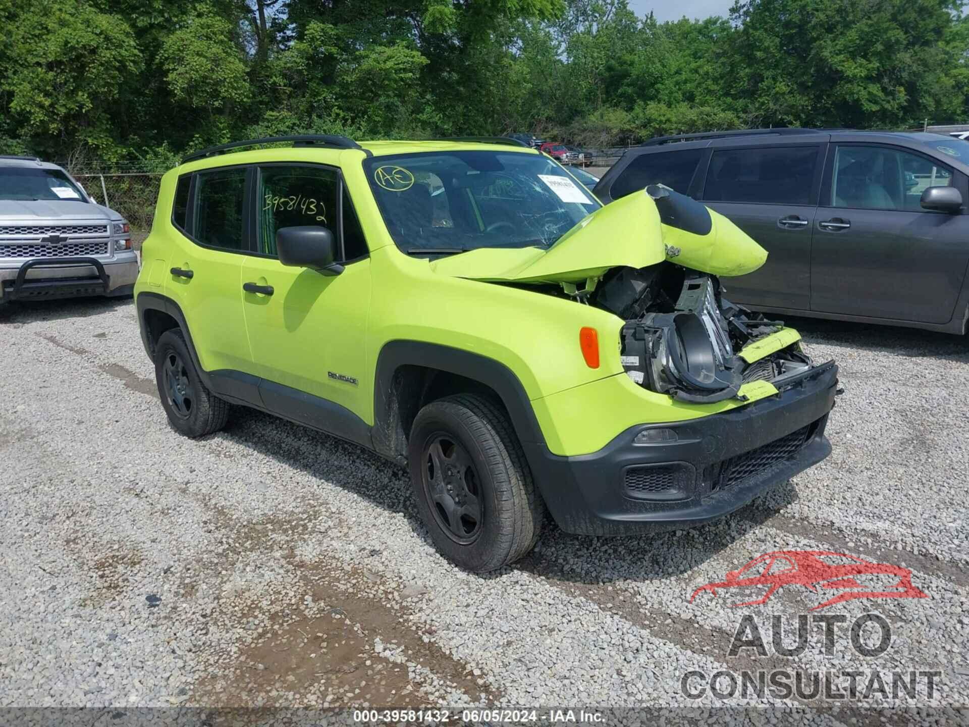 JEEP RENEGADE 2018 - ZACCJBAB4JPH68145