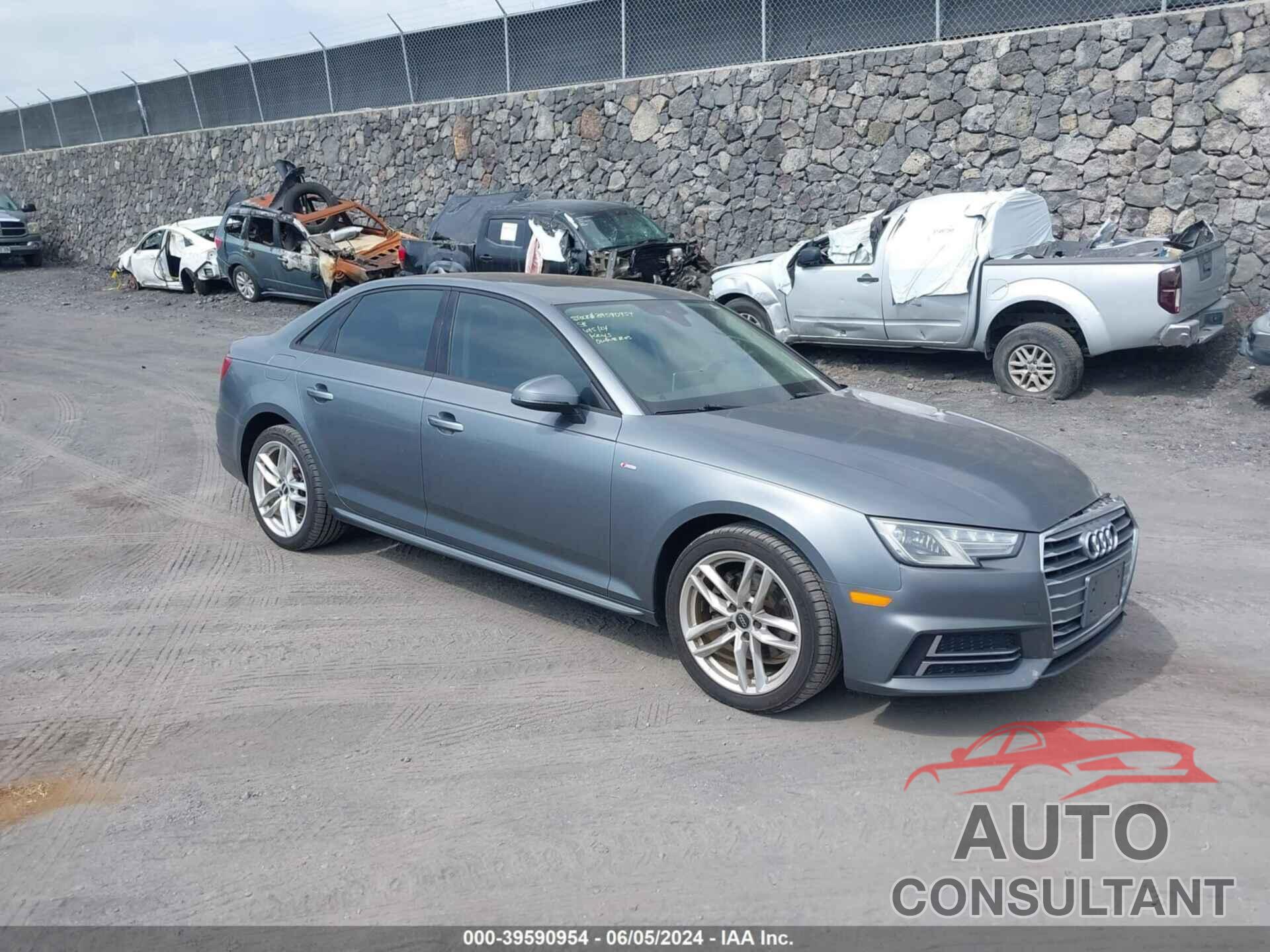 AUDI A4 2017 - WAUKMAF47HN038690