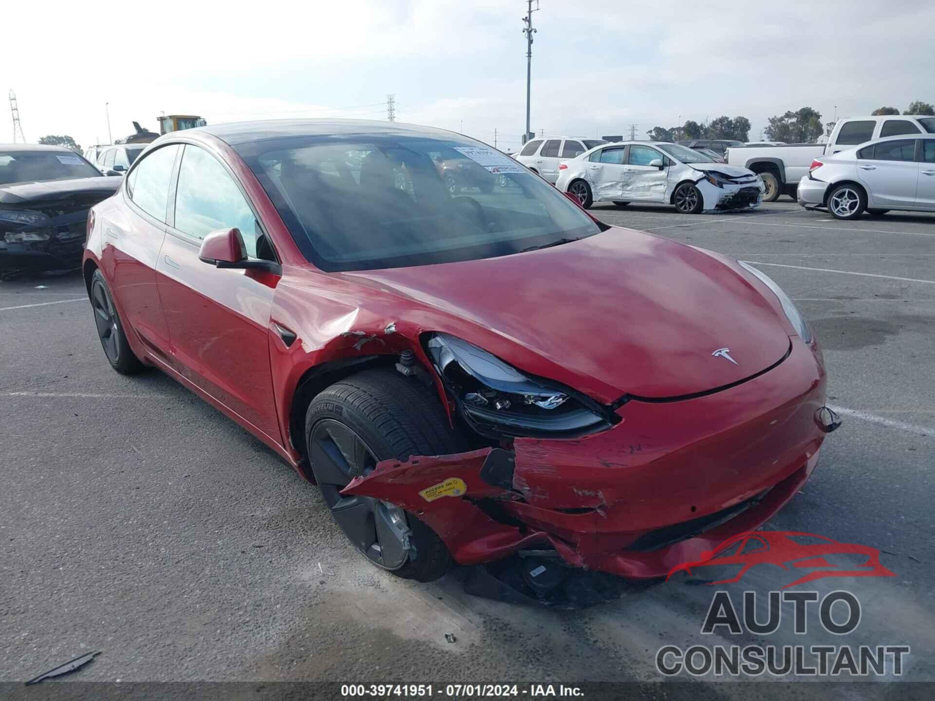 TESLA MODEL 3 2022 - 5YJ3E1EB2NF362242