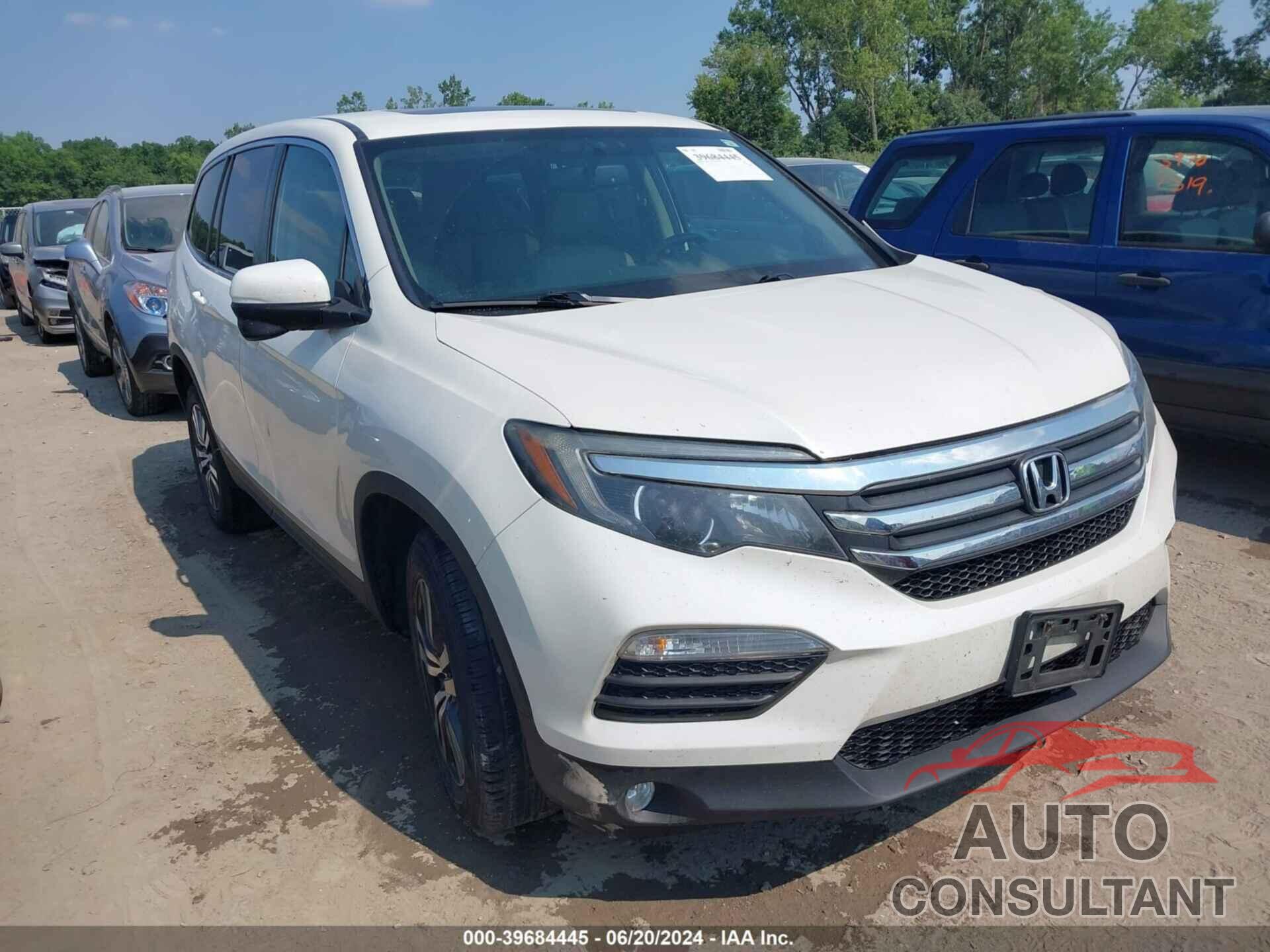 HONDA PILOT 2016 - 5FNYF6H50GB068136