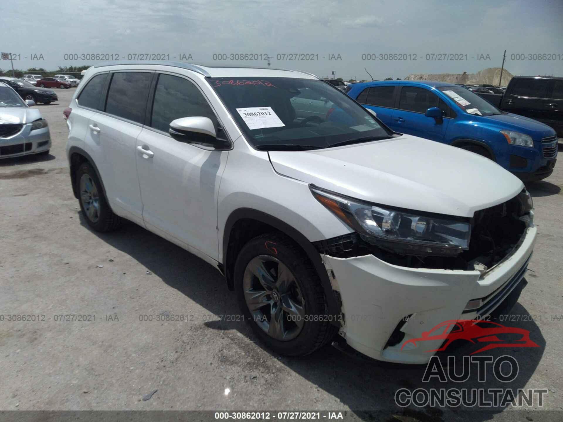 TOYOTA HIGHLANDER 2017 - 5TDDZRFH7HS437723