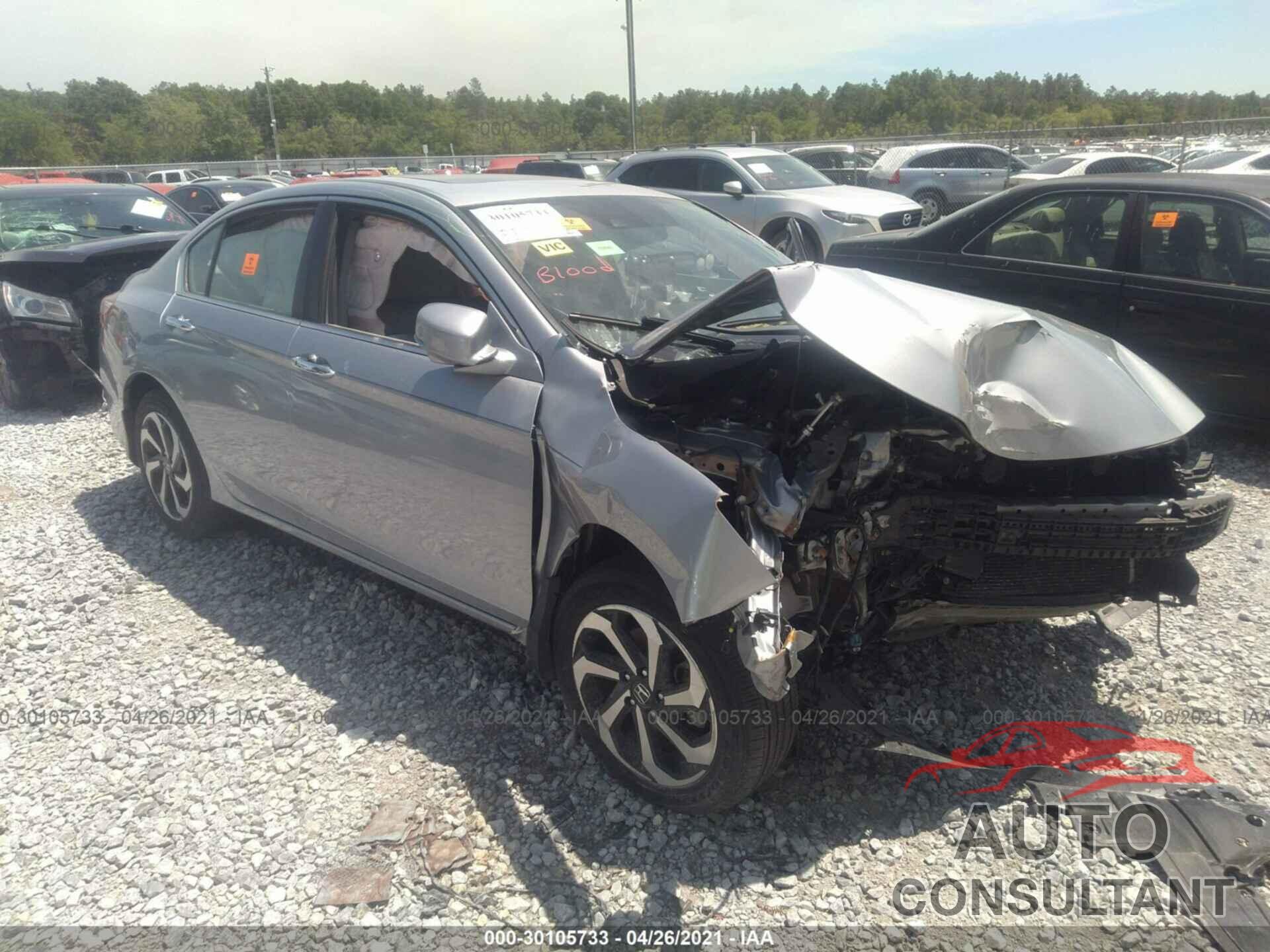 HONDA ACCORD SEDAN 2016 - 1HGCR2F9XGA146142