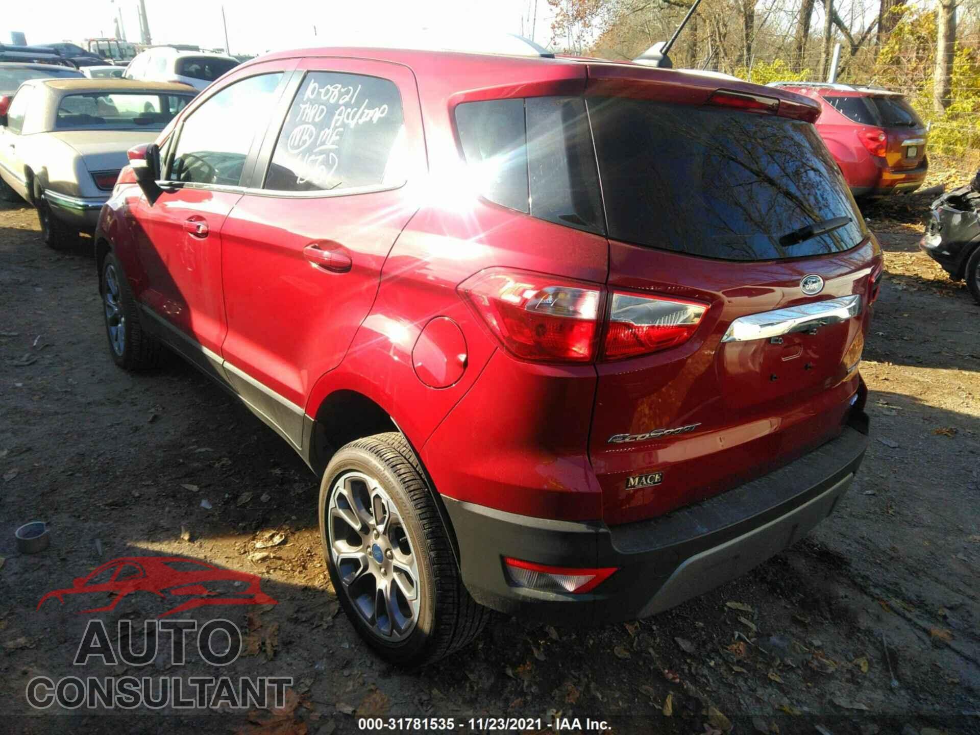 FORD ECOSPORT 2021 - MAJ6S3KL1MC411463