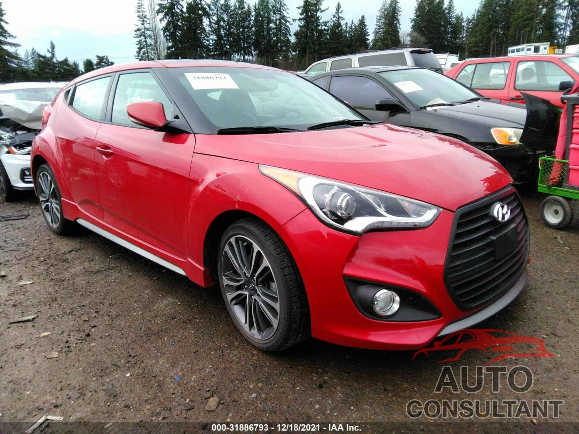 HYUNDAI VELOSTER 2016 - KMHTC6AE7GU287353