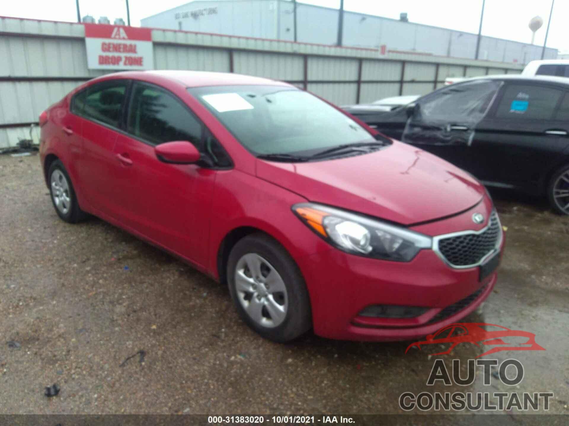 KIA FORTE 2016 - KNAFK4A67G5605366
