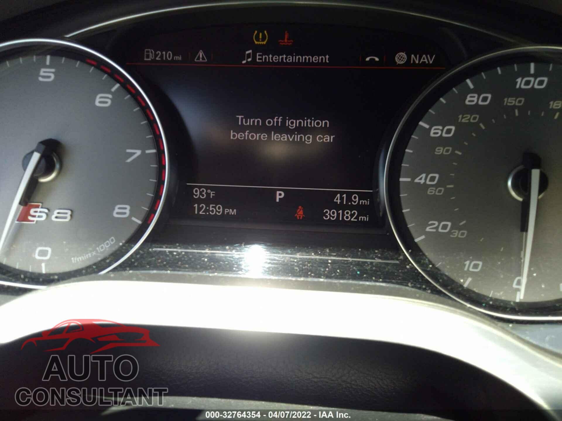AUDI S8 PLUS 2017 - WUAJ5AFD1HN900235