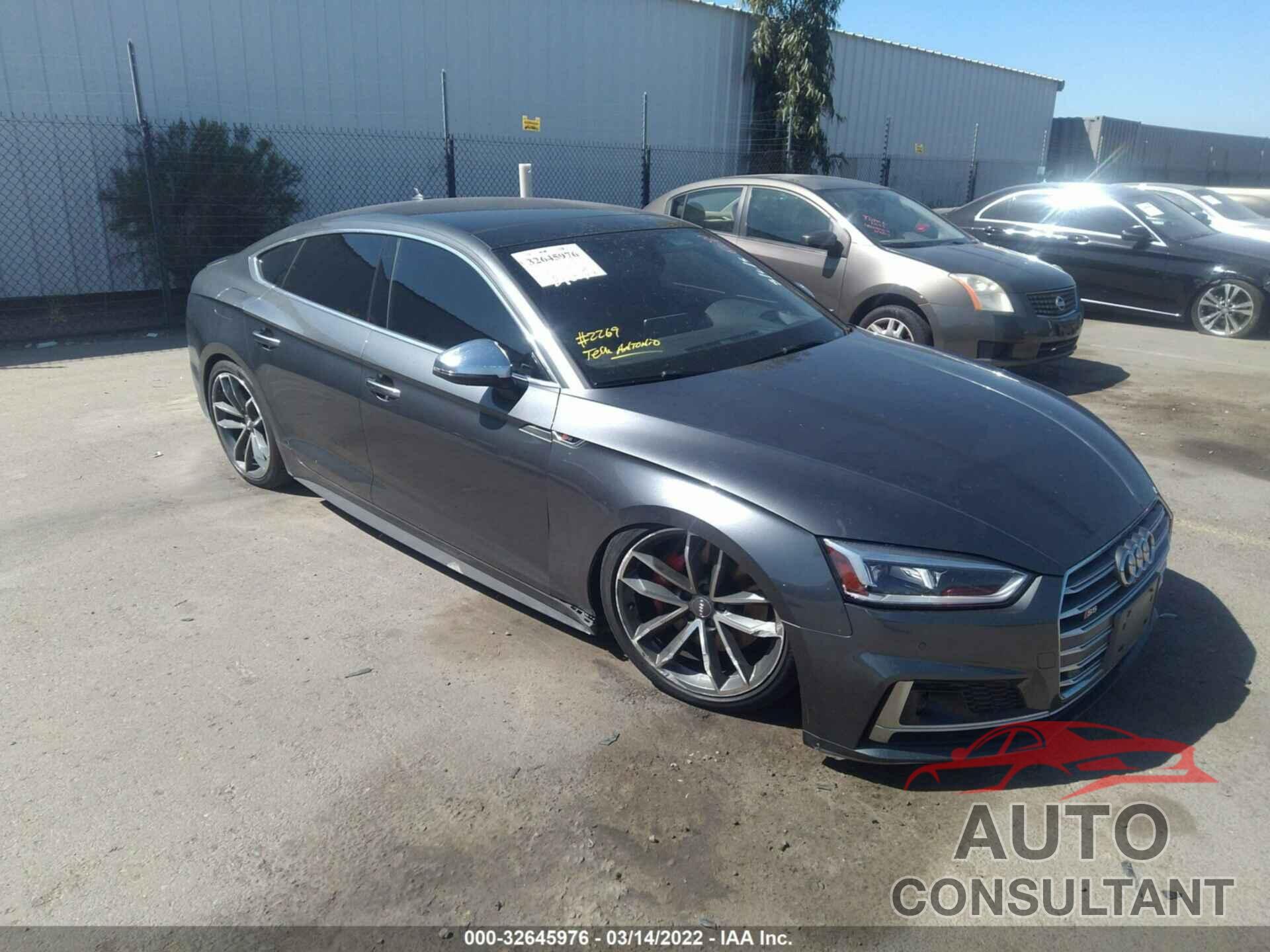 AUDI S5 SPORTBACK 2018 - WAUC4CF58JA090187