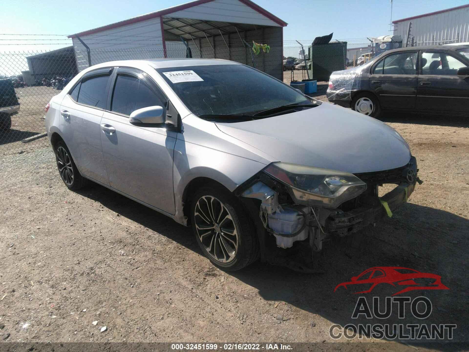 TOYOTA COROLLA 2016 - 2T1BURHE1GC488151