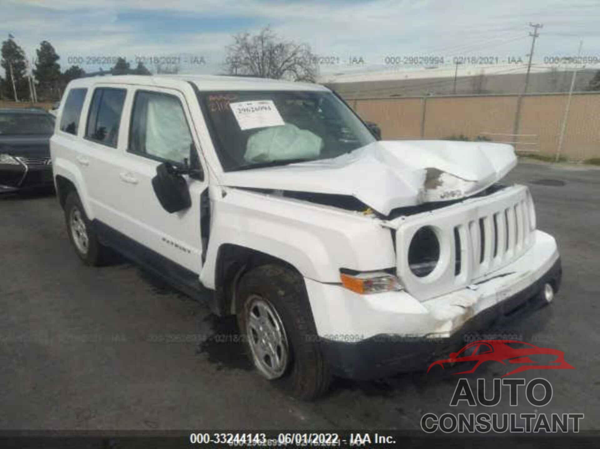 JEEP PATRIOT 2017 - 1C4NJRBB4HD141955