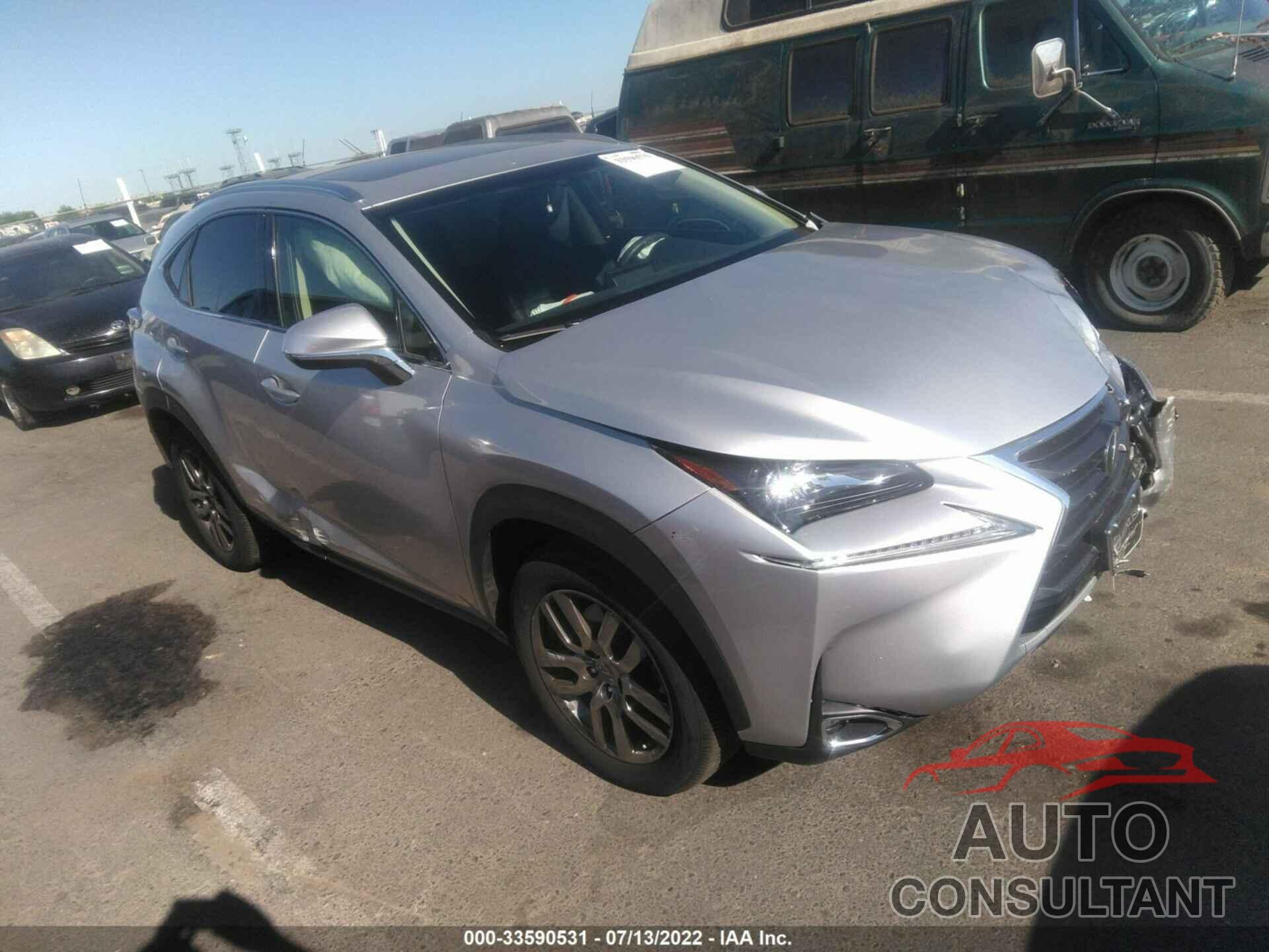 LEXUS NX 200T 2016 - JTJBARBZ7G2091379