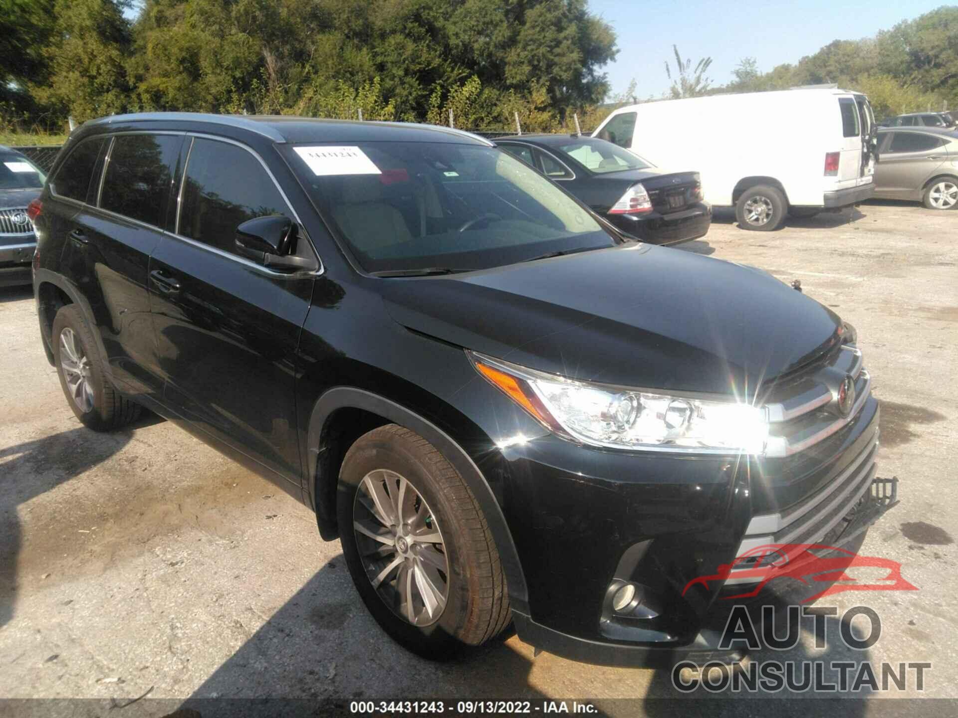 TOYOTA HIGHLANDER 2017 - 5TDJZRFHXHS508979