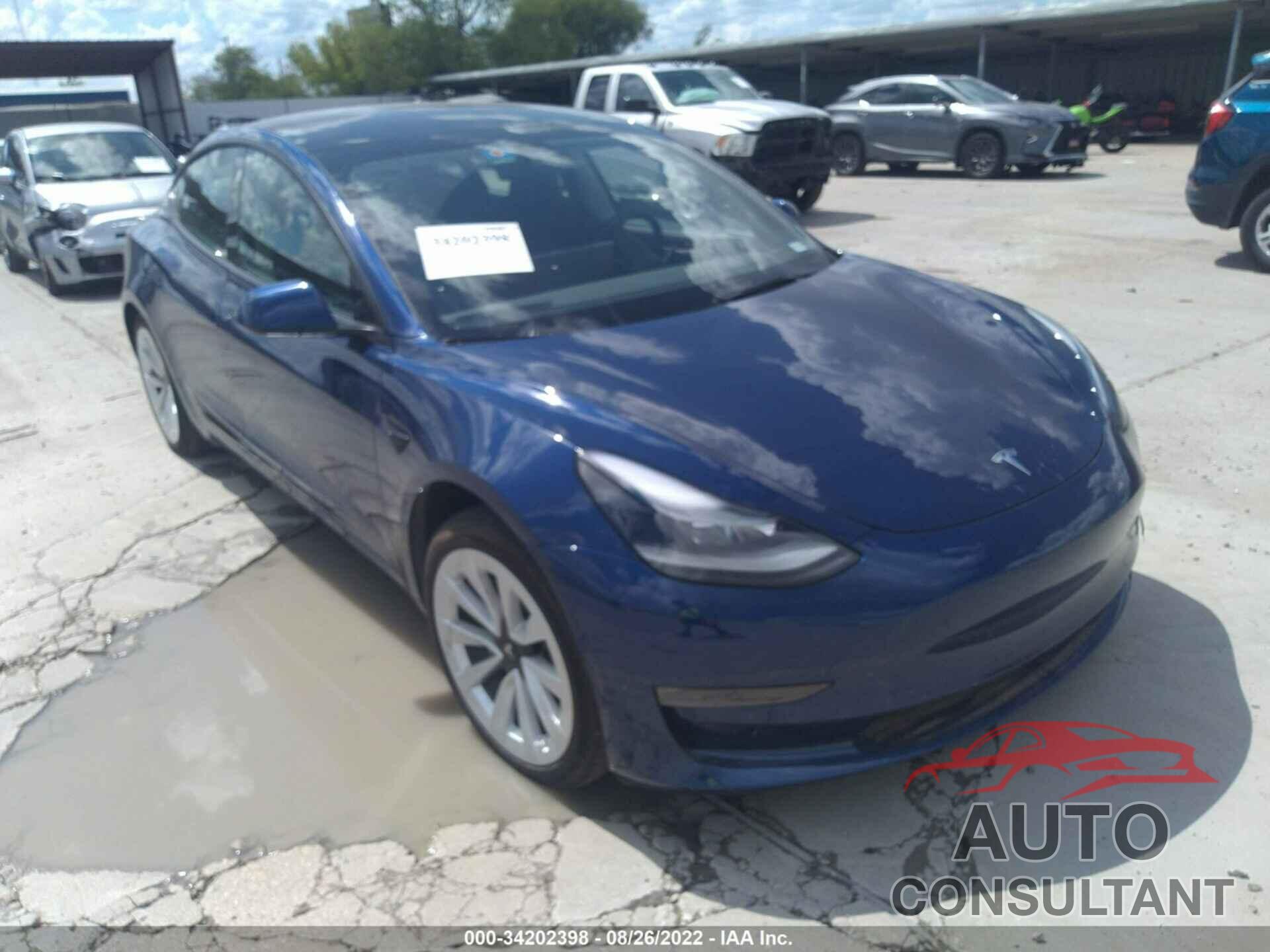 TESLA MODEL 3 2022 - 5YJ3E1EB5NF111540