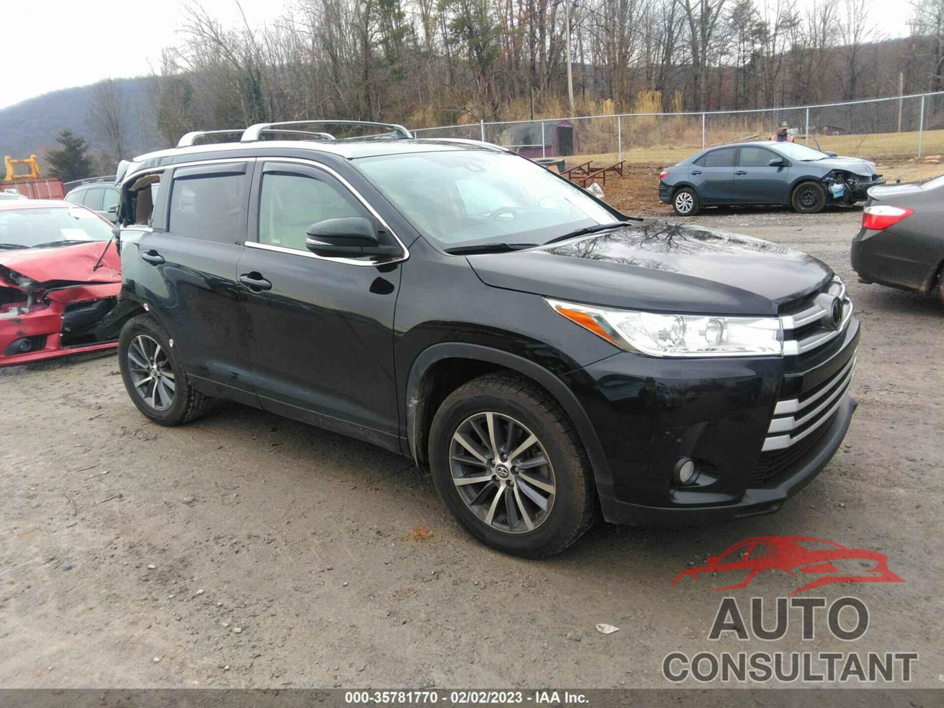 TOYOTA HIGHLANDER 2017 - 5TDJZRFH3HS480037