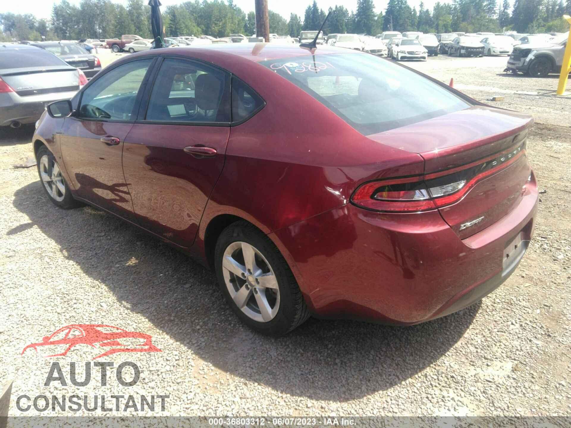DODGE DART 2015 - 1C3CDFBB3FD307445