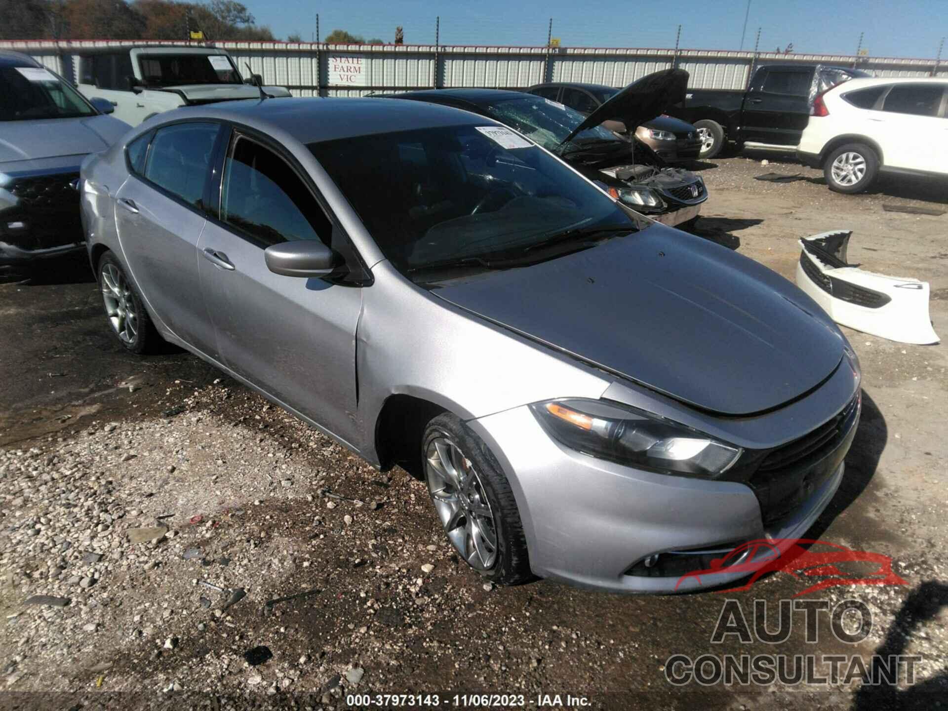 DODGE DART 2015 - 1C3CDFBB2FD141323