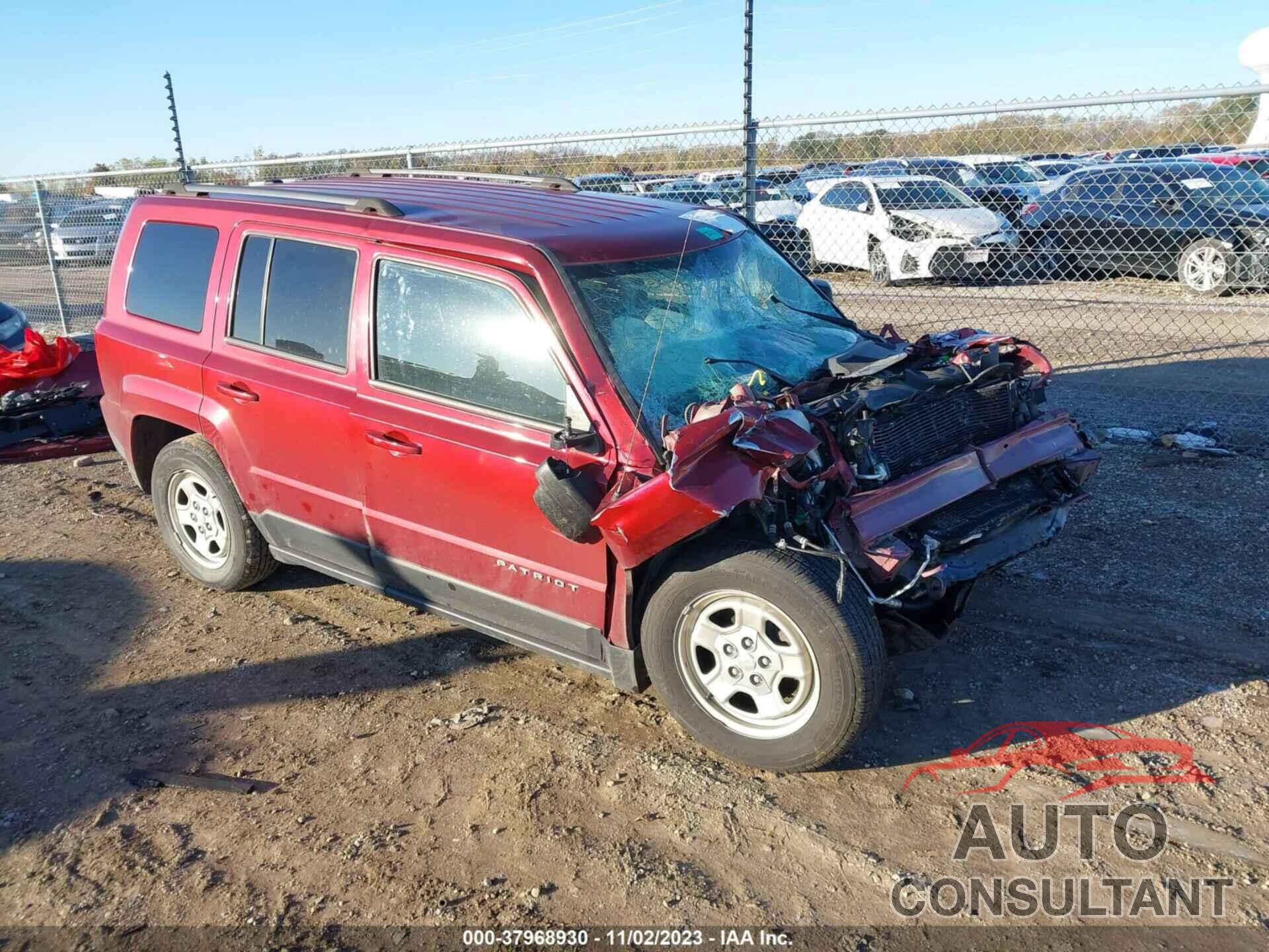 JEEP PATRIOT 2017 - 1C4NJPBA8HD116469