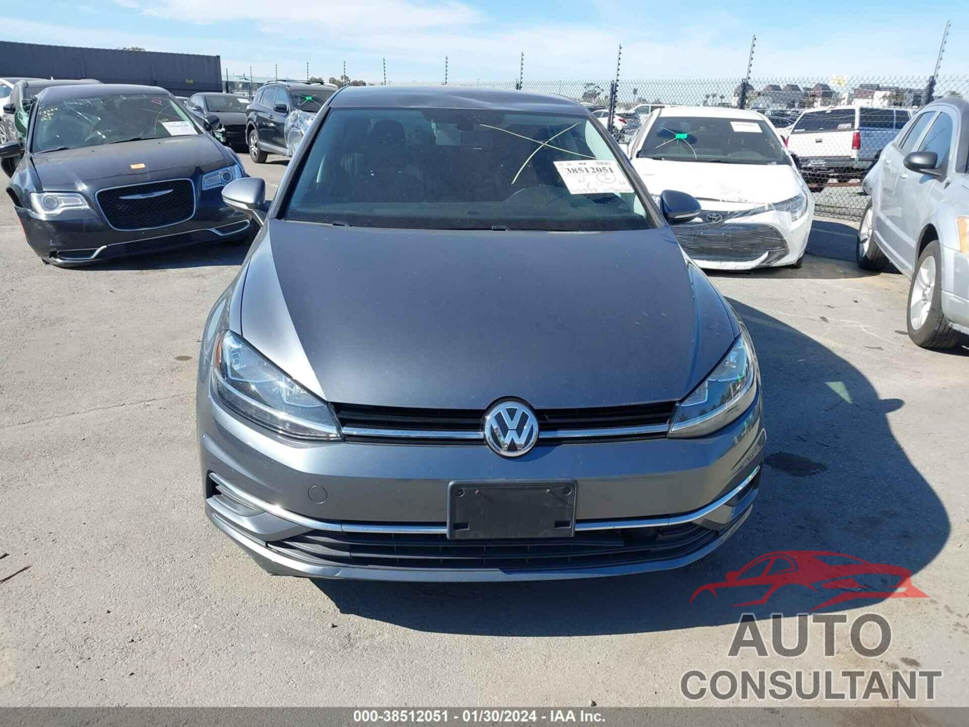 VOLKSWAGEN GOLF 2019 - 3VWG57AU9KM022344