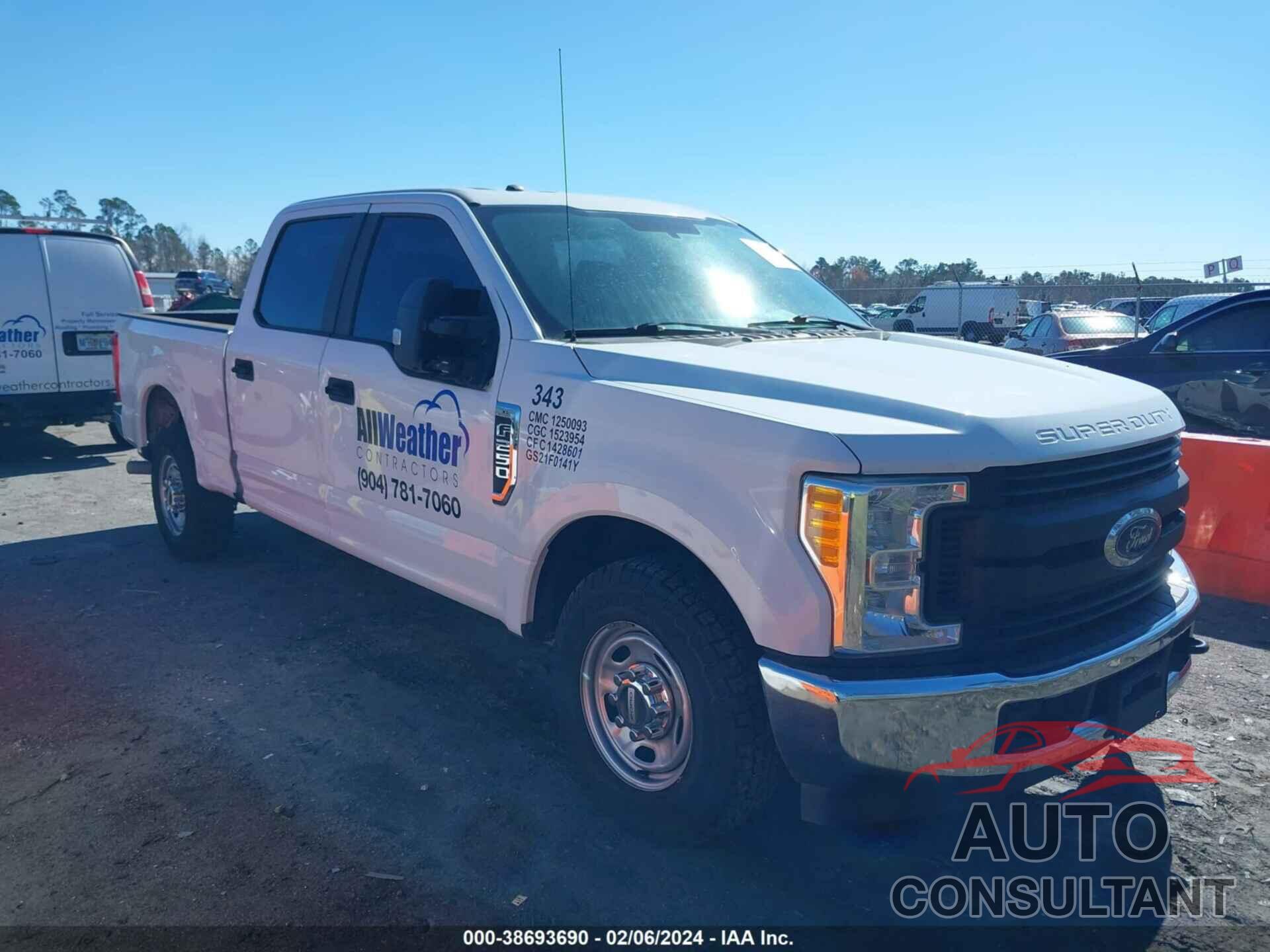 FORD F-250 2017 - 1FT7W2A6XHED63903