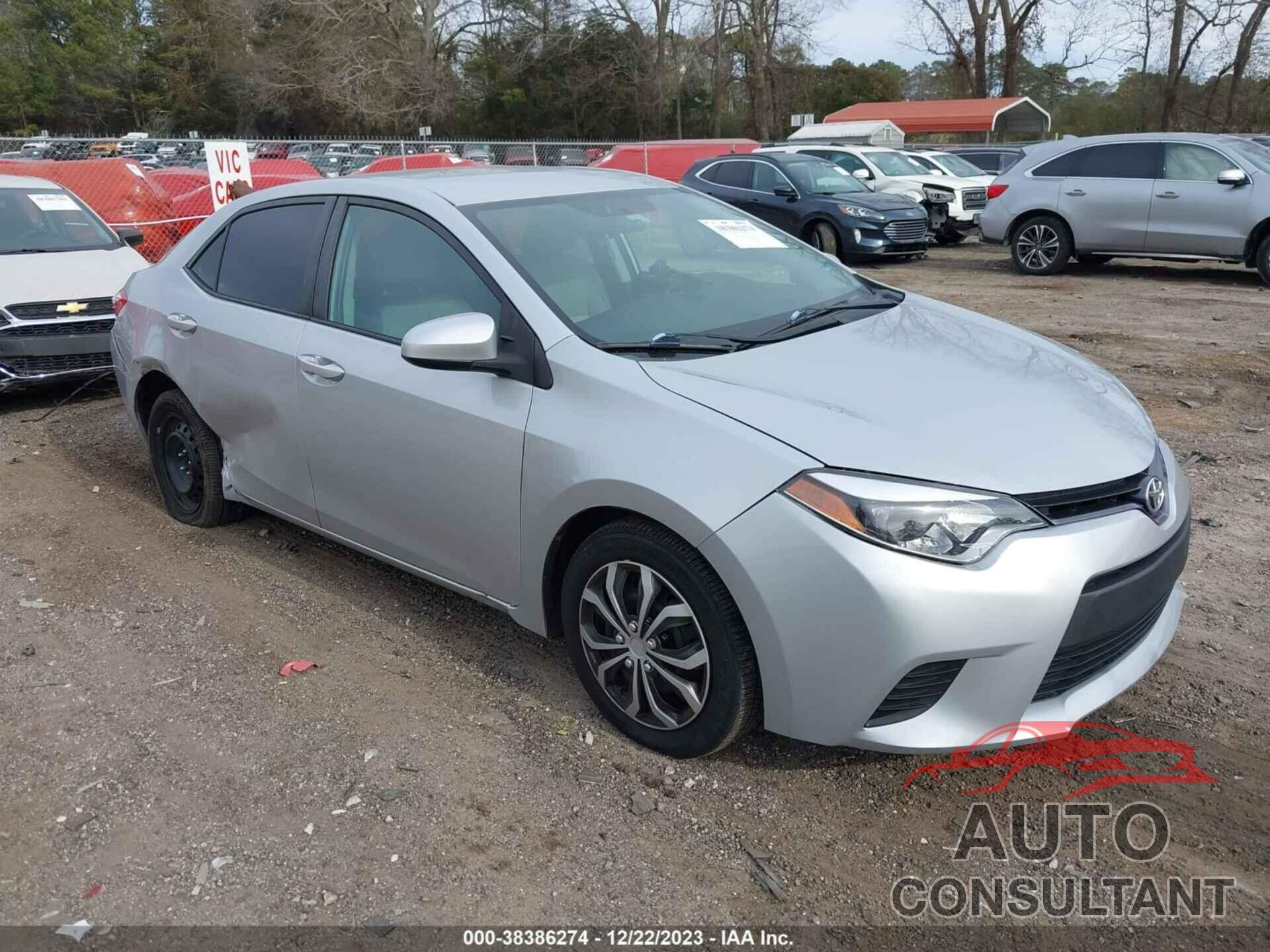 TOYOTA COROLLA 2015 - 5YFBURHE4FP308448