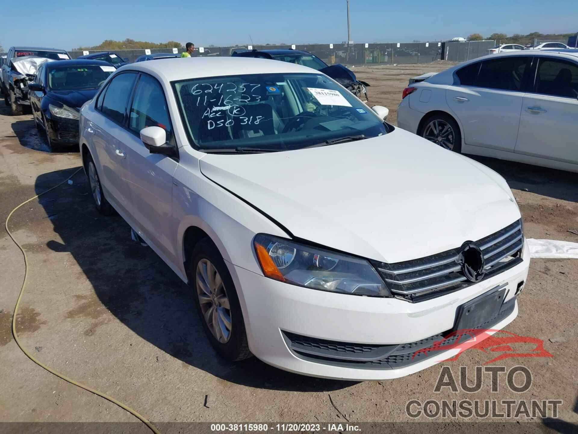 VOLKSWAGEN PASSAT 2015 - 1VWAT7A3XFC015235