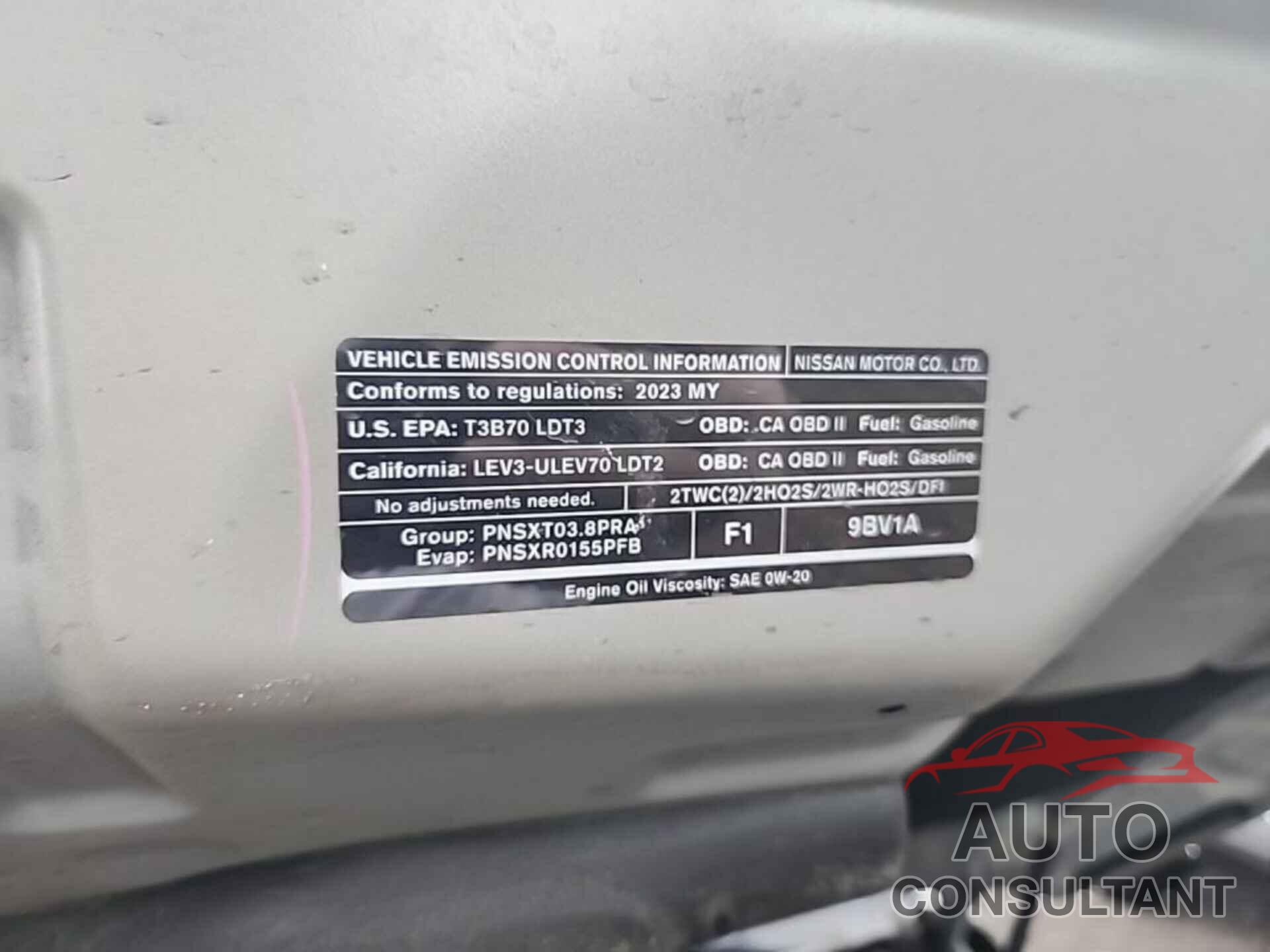 NISSAN FRONTIER 2023 - 1N6ED1EK0PN614311