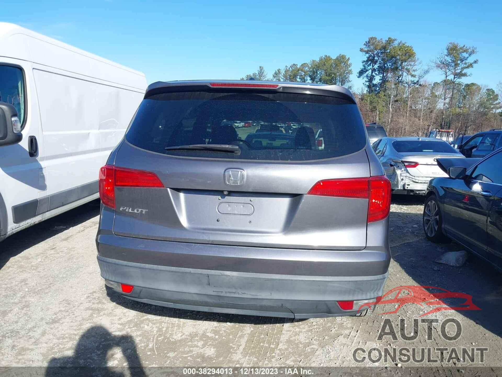 HONDA PILOT 2016 - 5FNYF5H53GB051146