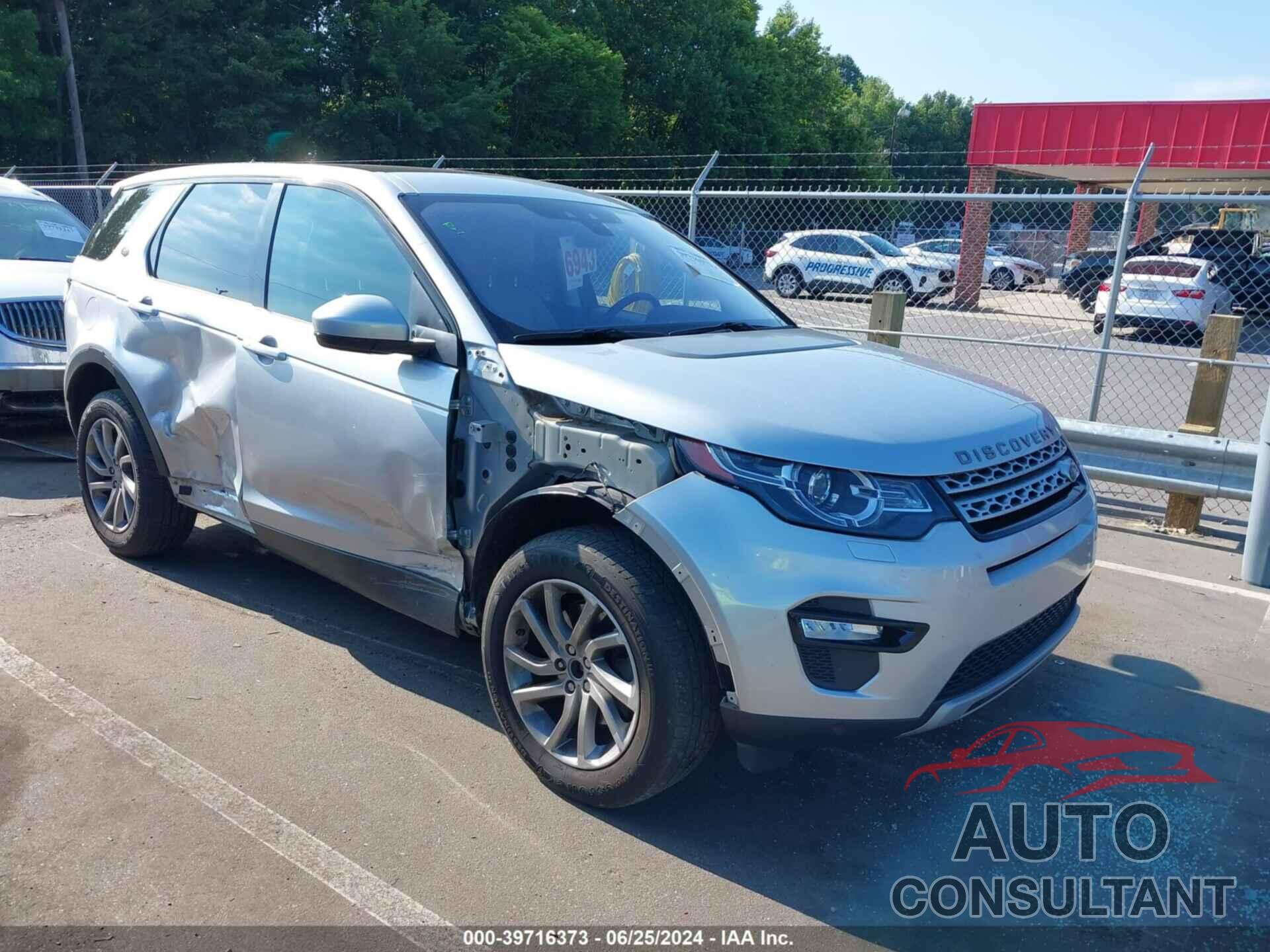 LAND ROVER DISCOVERY SPORT 2019 - SALCR2FX6KH784474