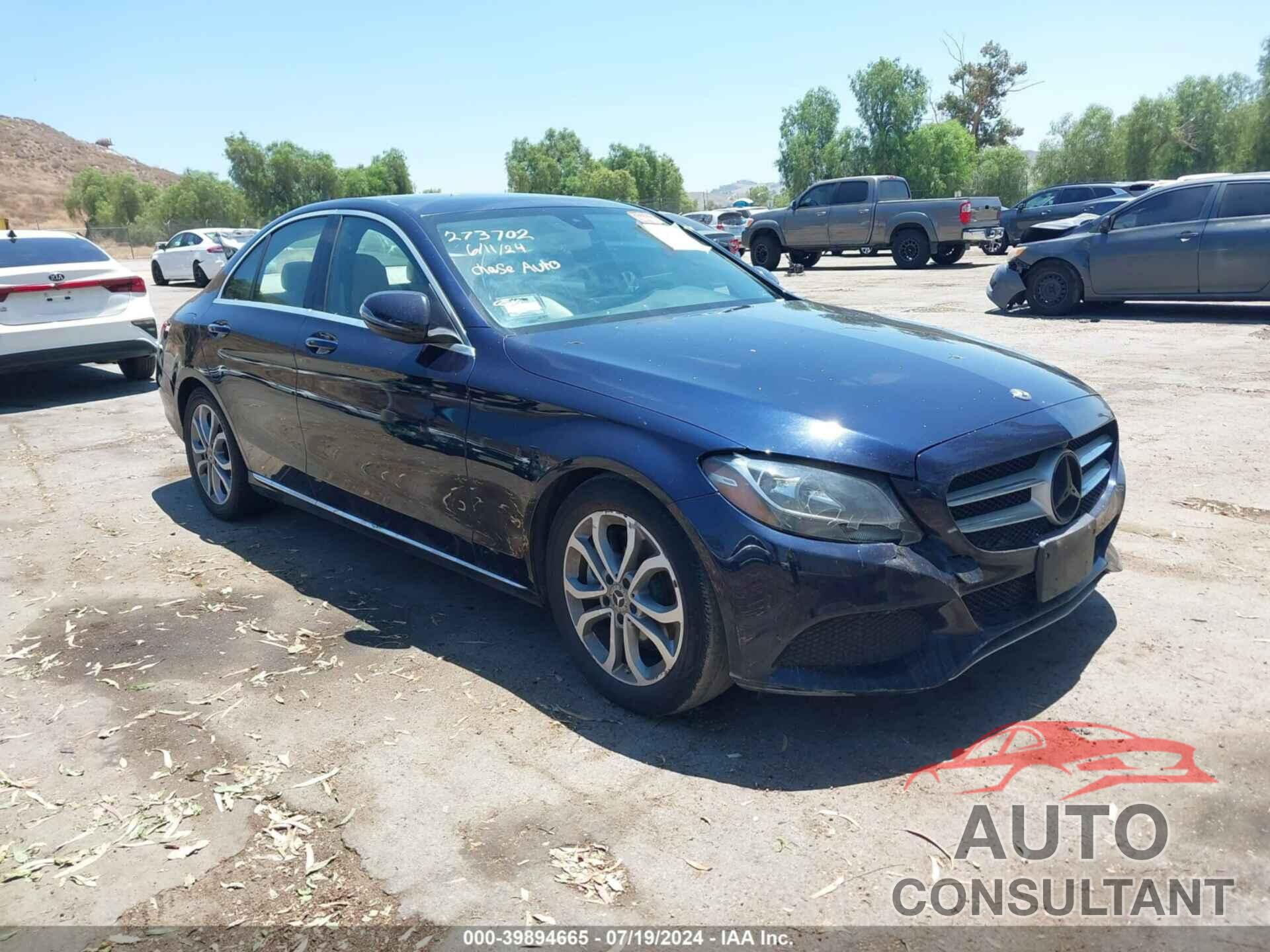 MERCEDES-BENZ C 300 2018 - 55SWF4JB0JU273702