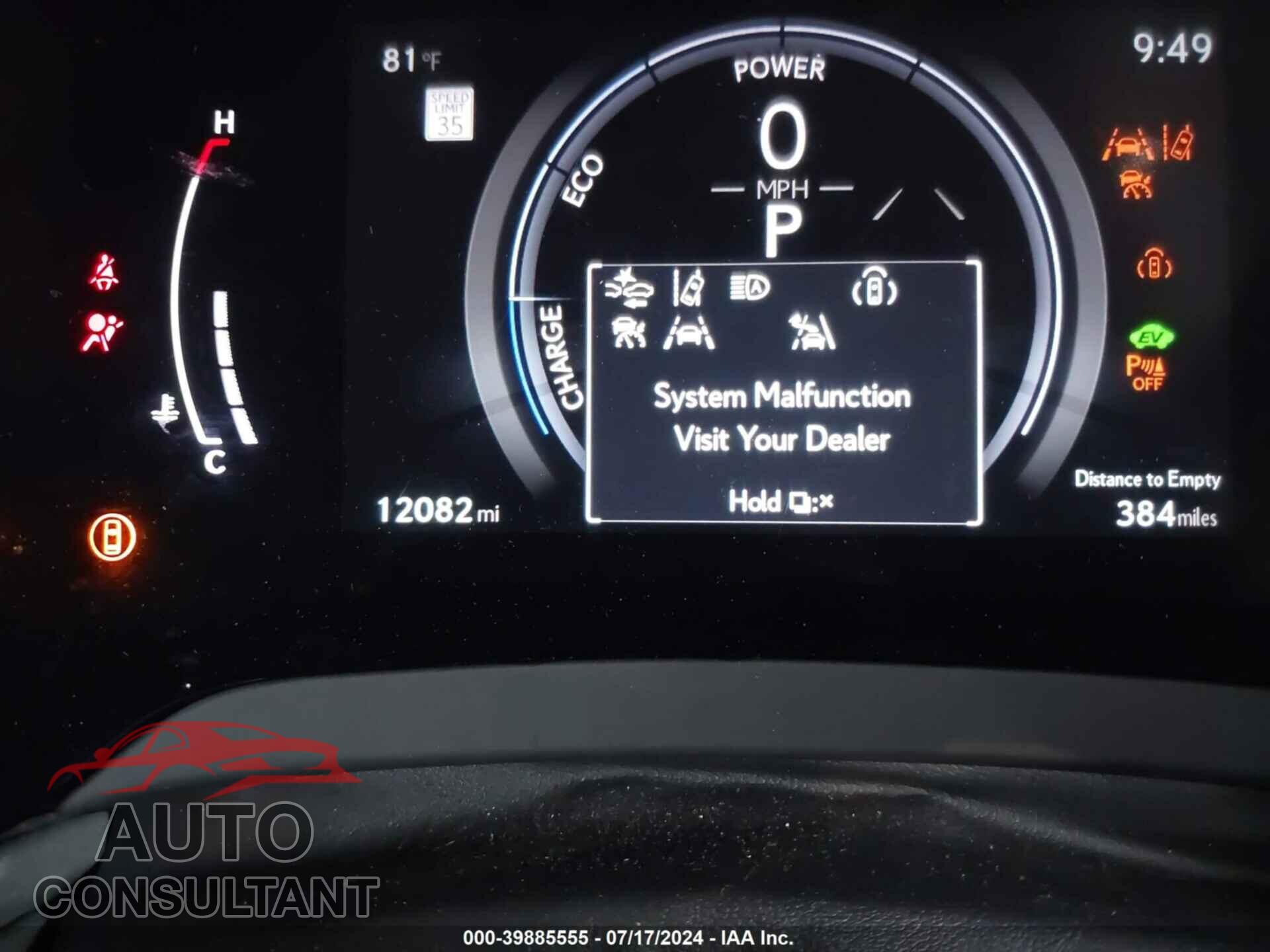 LEXUS RX 350H 2023 - 2T2BBMCA3PC001993